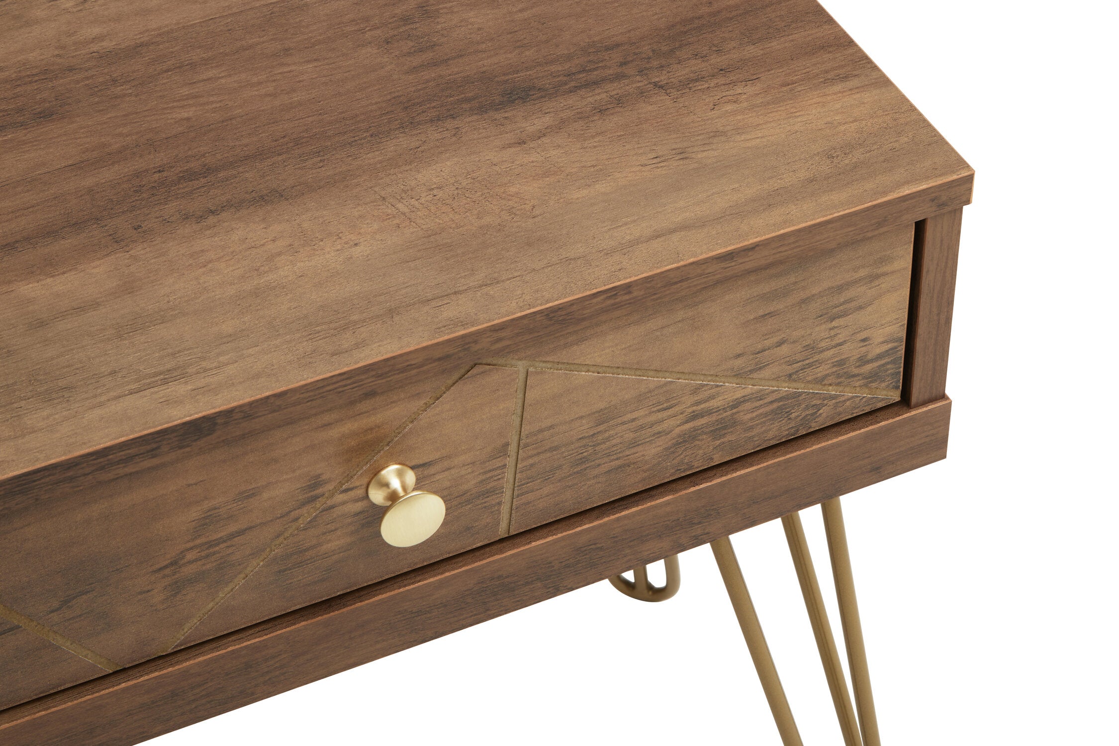 Albin One Drawer Side Table with Hairpin Legs - The Orchard Home and Gifts