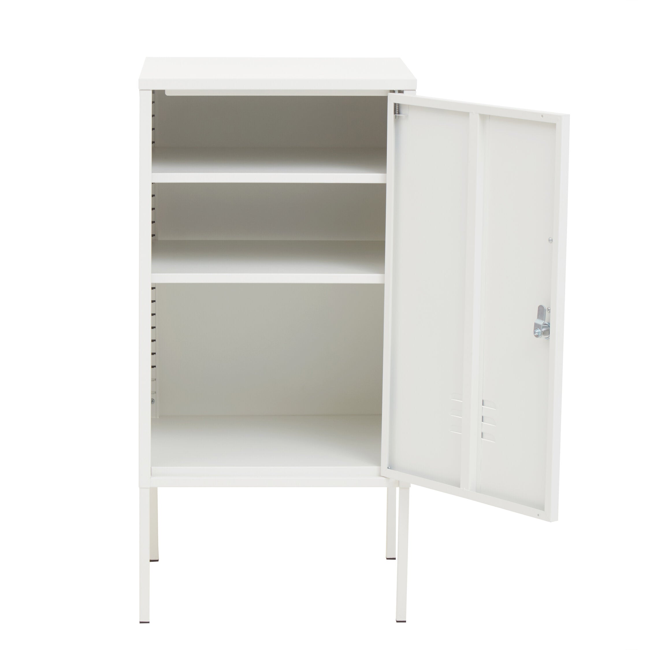 Stamford Small White Metal Locker - The Orchard Home and Gifts