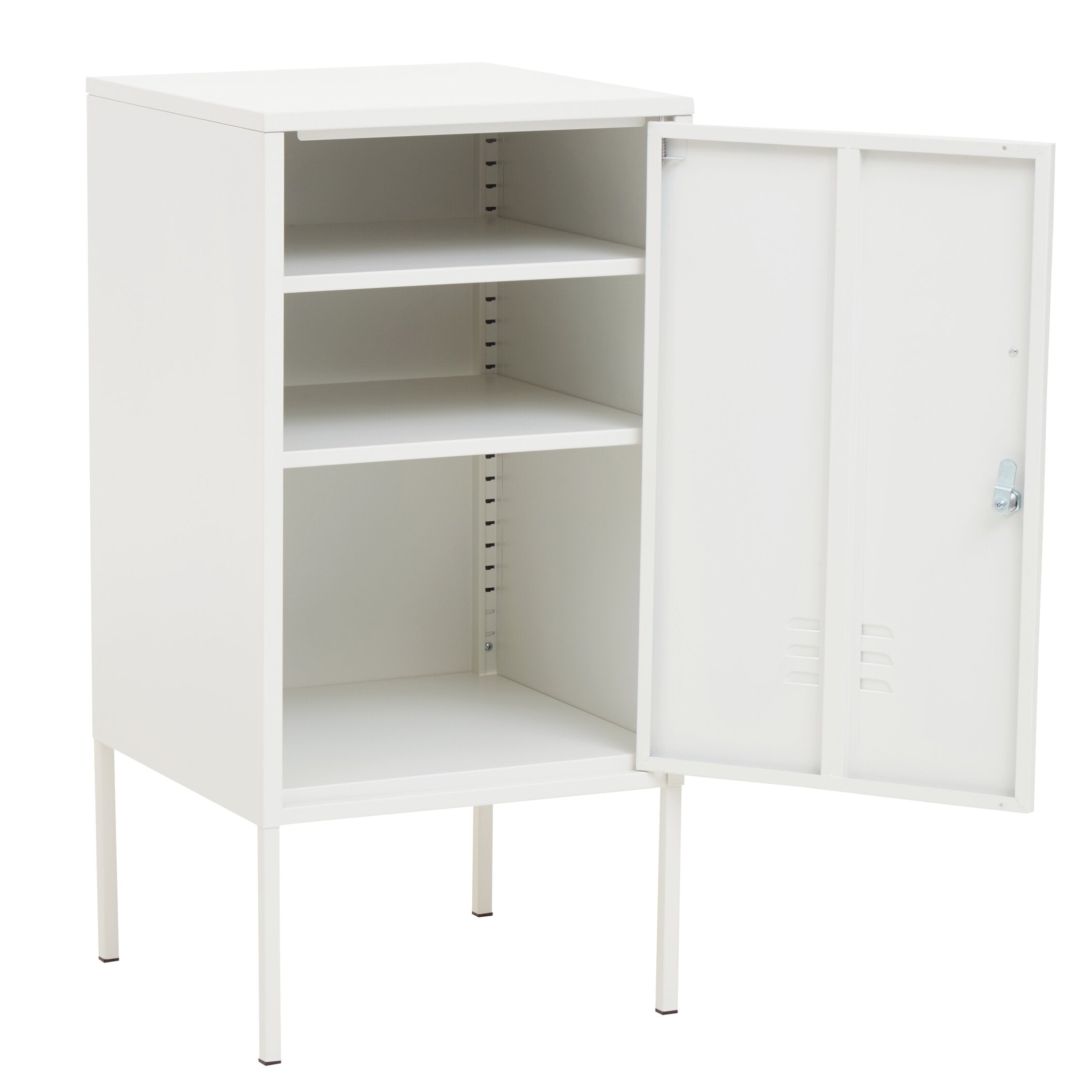 Stamford Small White Metal Locker - The Orchard Home and Gifts
