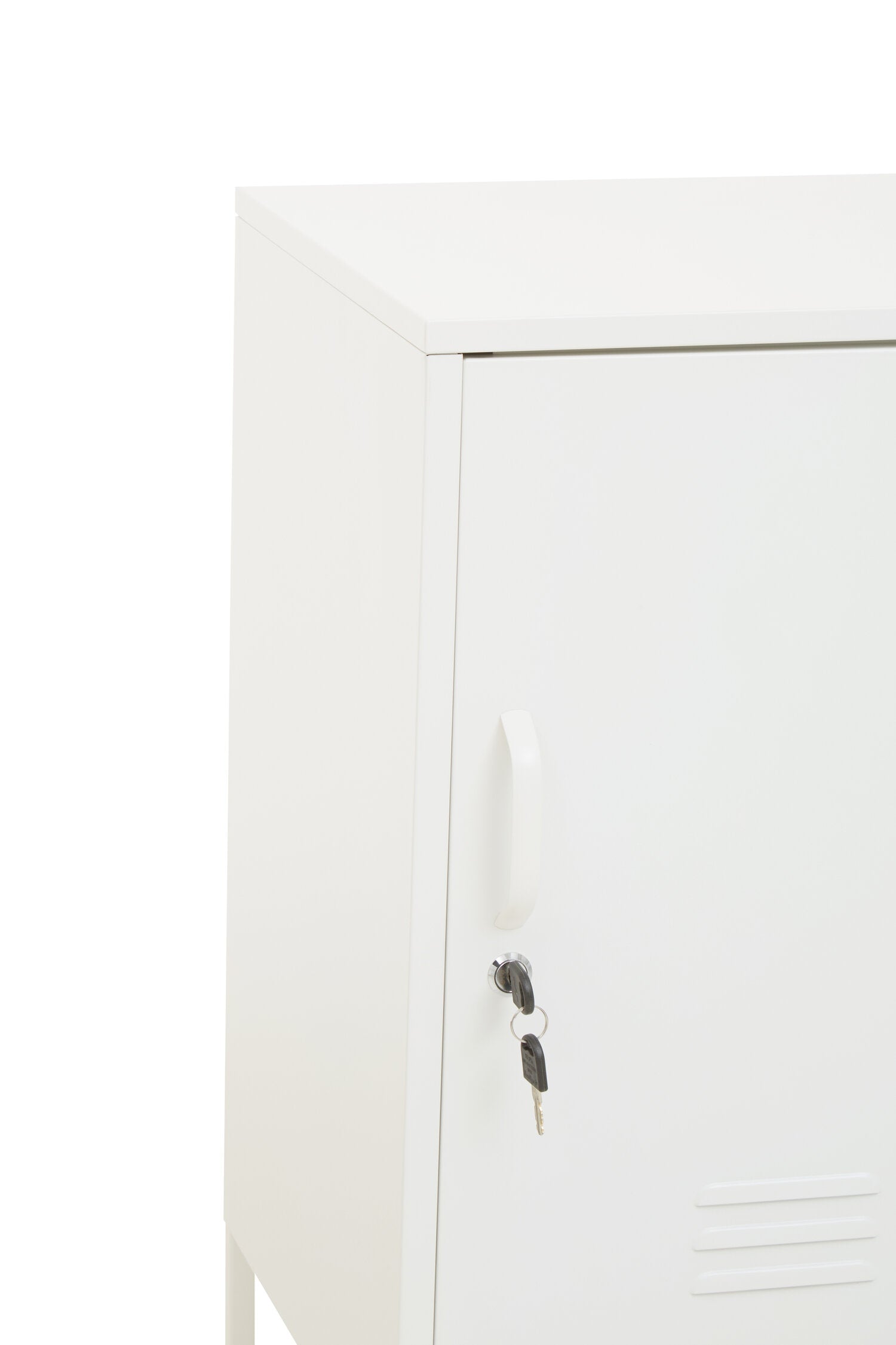 Stamford Small White Metal Locker - The Orchard Home and Gifts