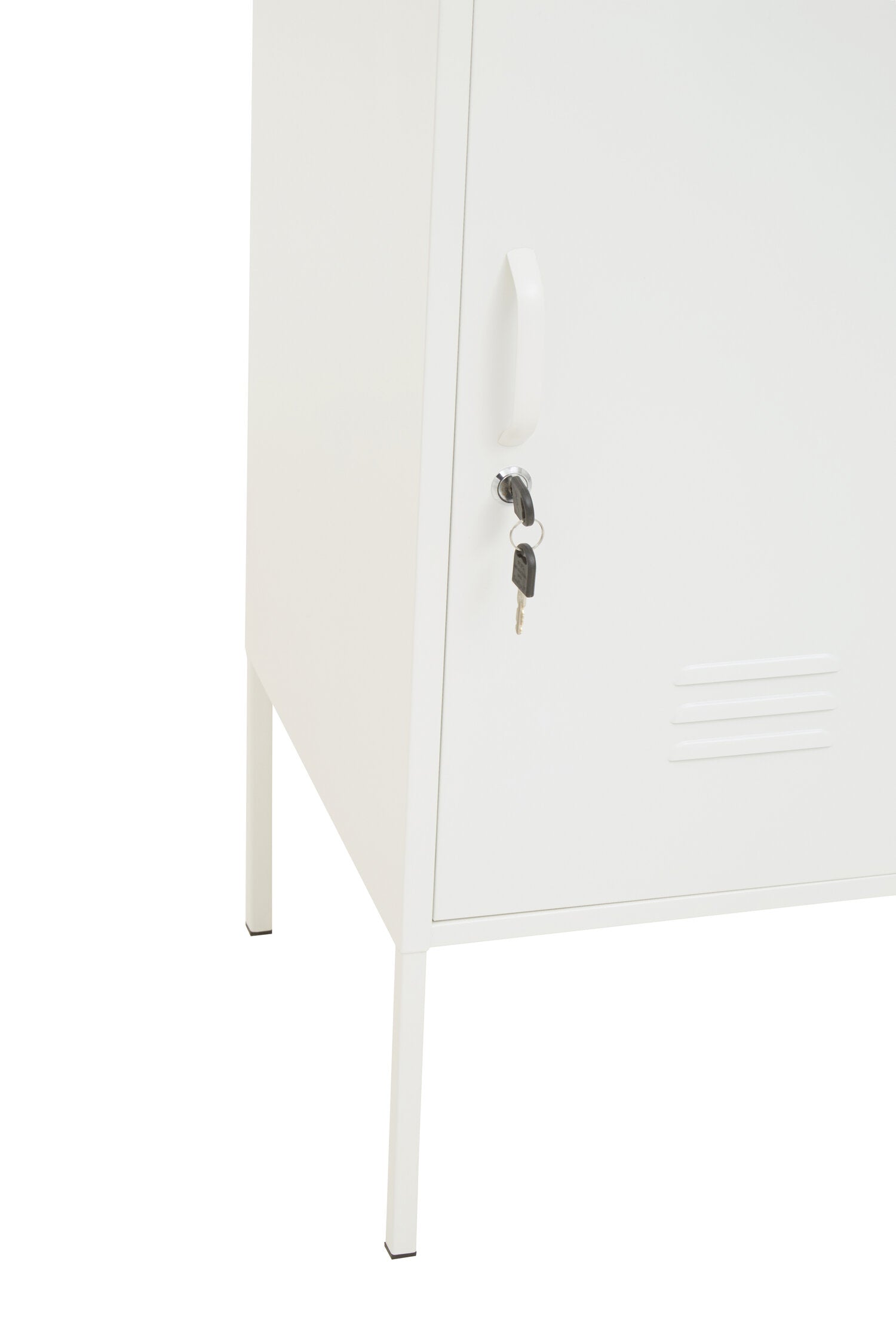 Stamford Small White Metal Locker - The Orchard Home and Gifts
