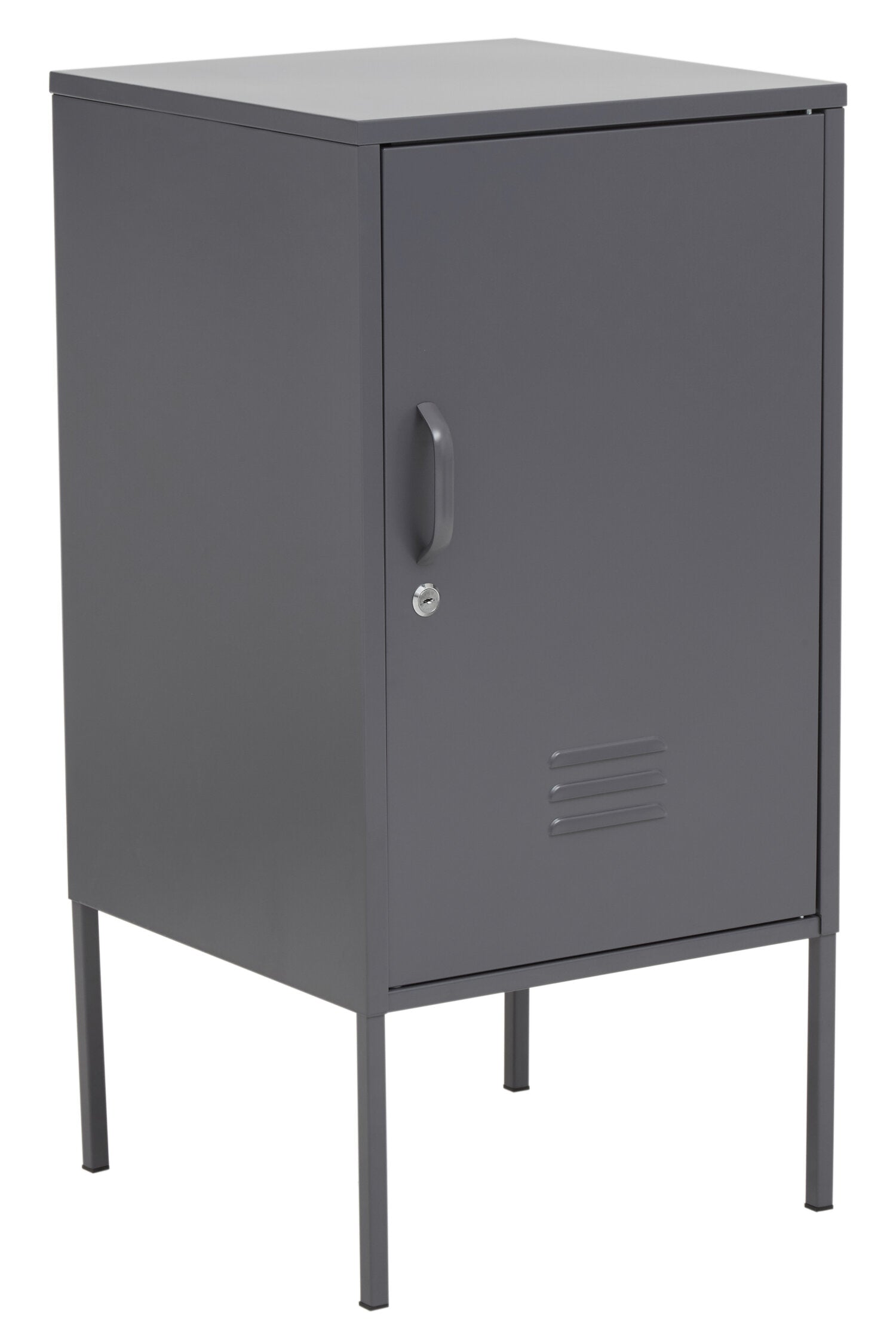 Stamford Small Grey One Door Metal Locker - The Orchard Home and Gifts