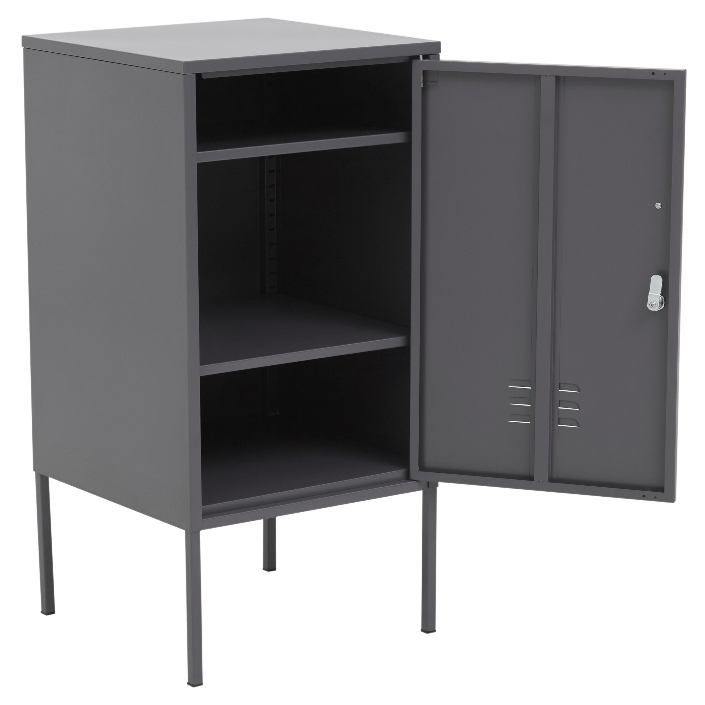 Stamford Small Grey One Door Metal Locker - The Orchard Home and Gifts