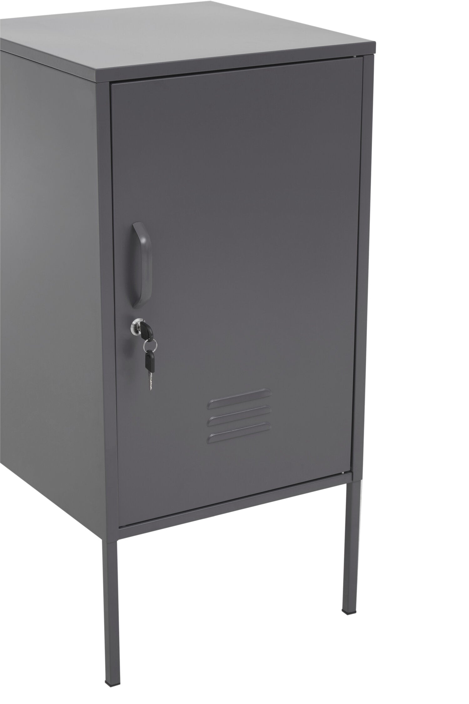 Stamford Small Grey One Door Metal Locker - The Orchard Home and Gifts
