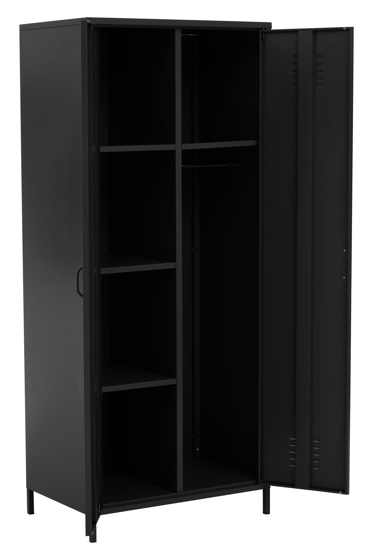 Stamford Black Two Door Metal Locker - The Orchard Home and Gifts