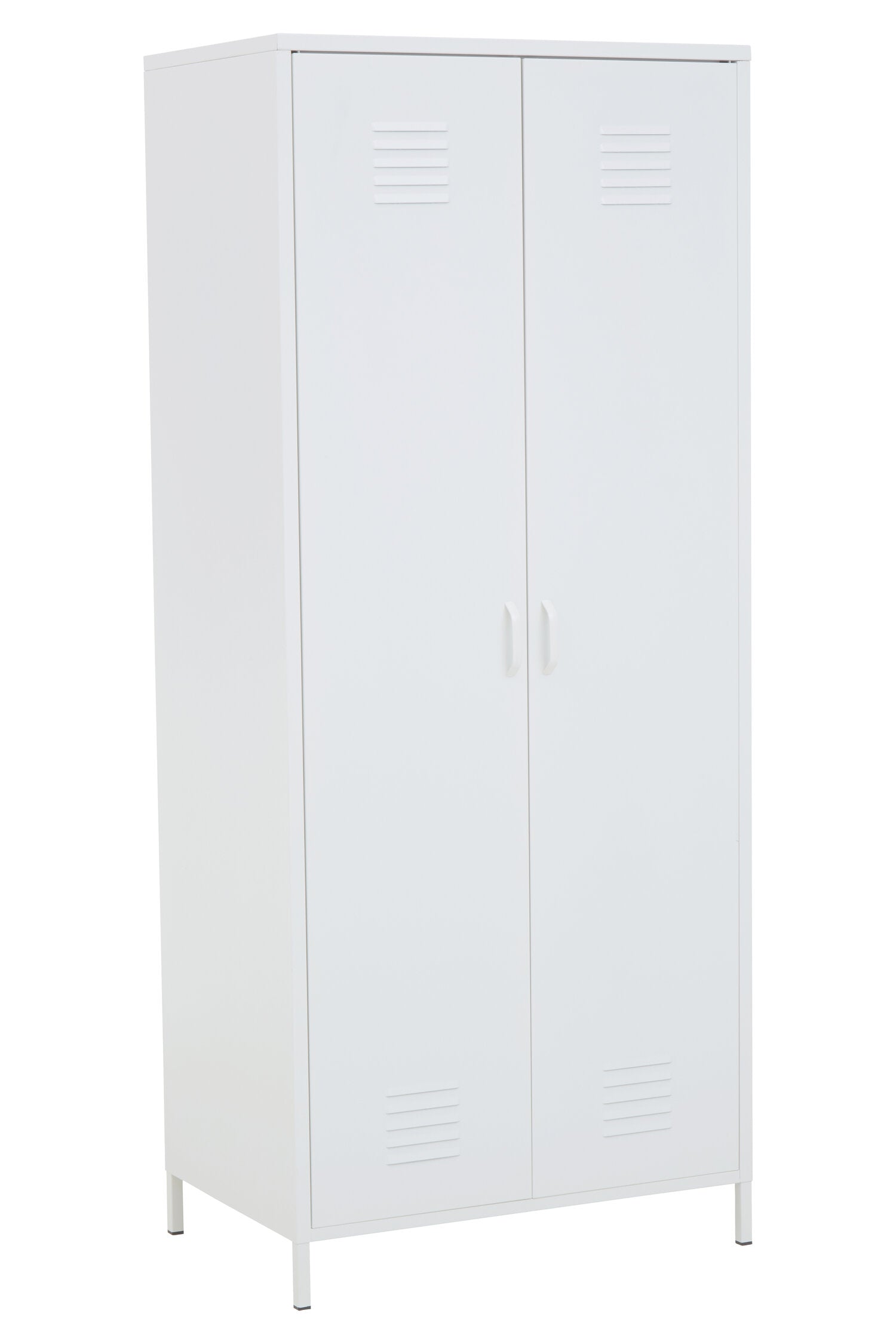 Stamford White Two Door Metal Locker - The Orchard Home and Gifts