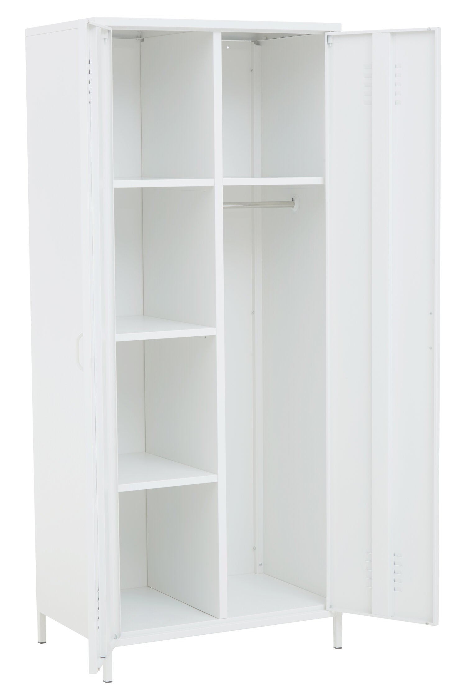 Stamford White Two Door Metal Locker - The Orchard Home and Gifts