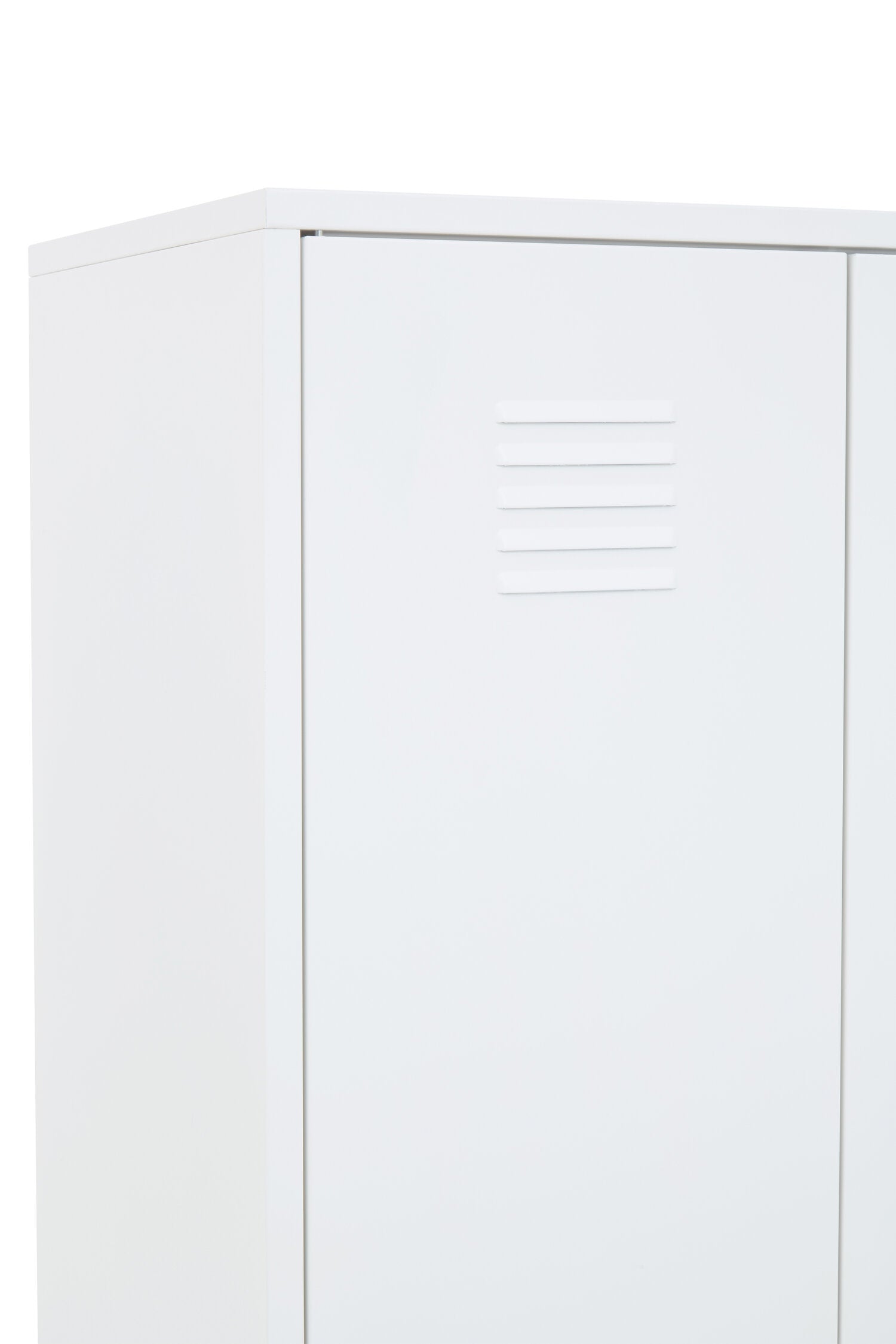 Stamford White Two Door Metal Locker - The Orchard Home and Gifts