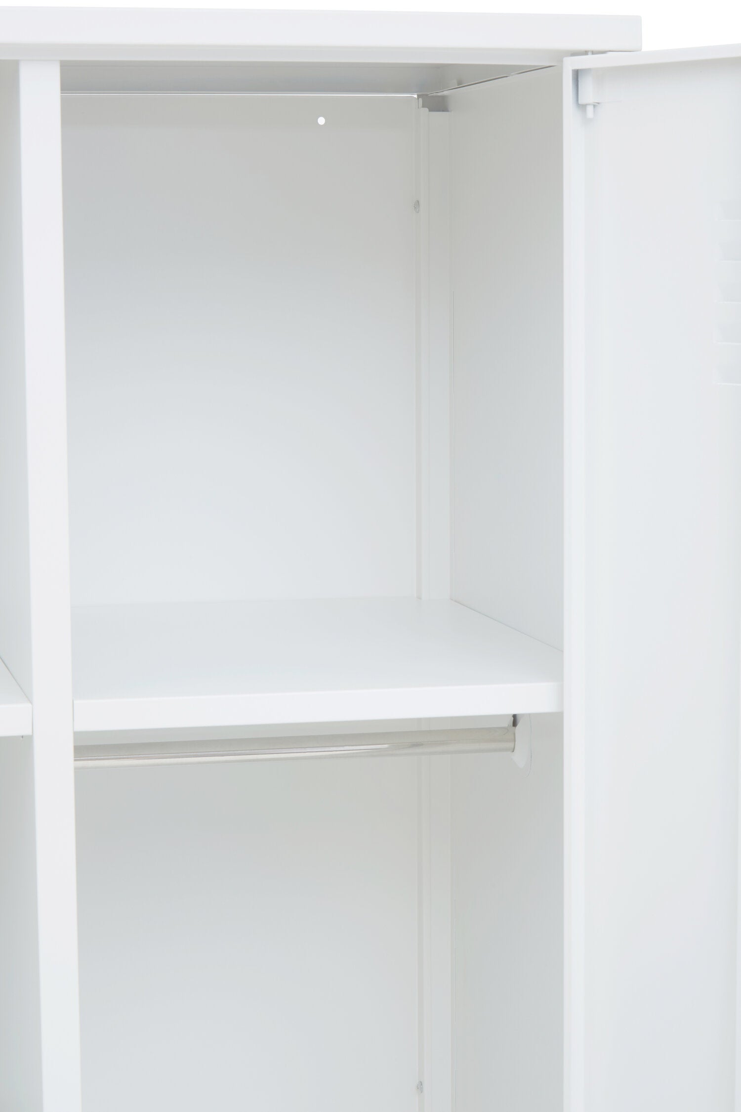 Stamford White Two Door Metal Locker - The Orchard Home and Gifts