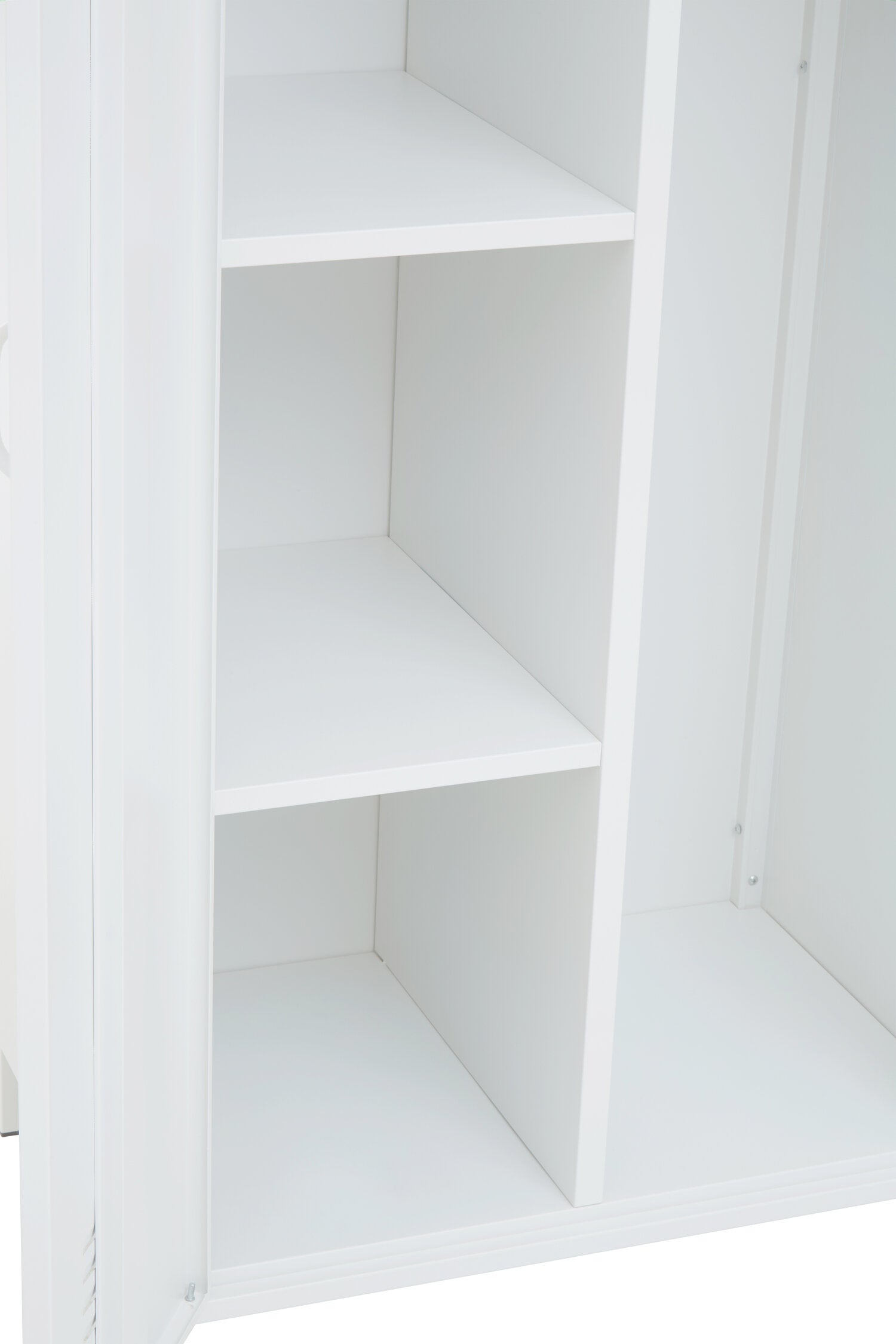 Stamford White Two Door Metal Locker - The Orchard Home and Gifts