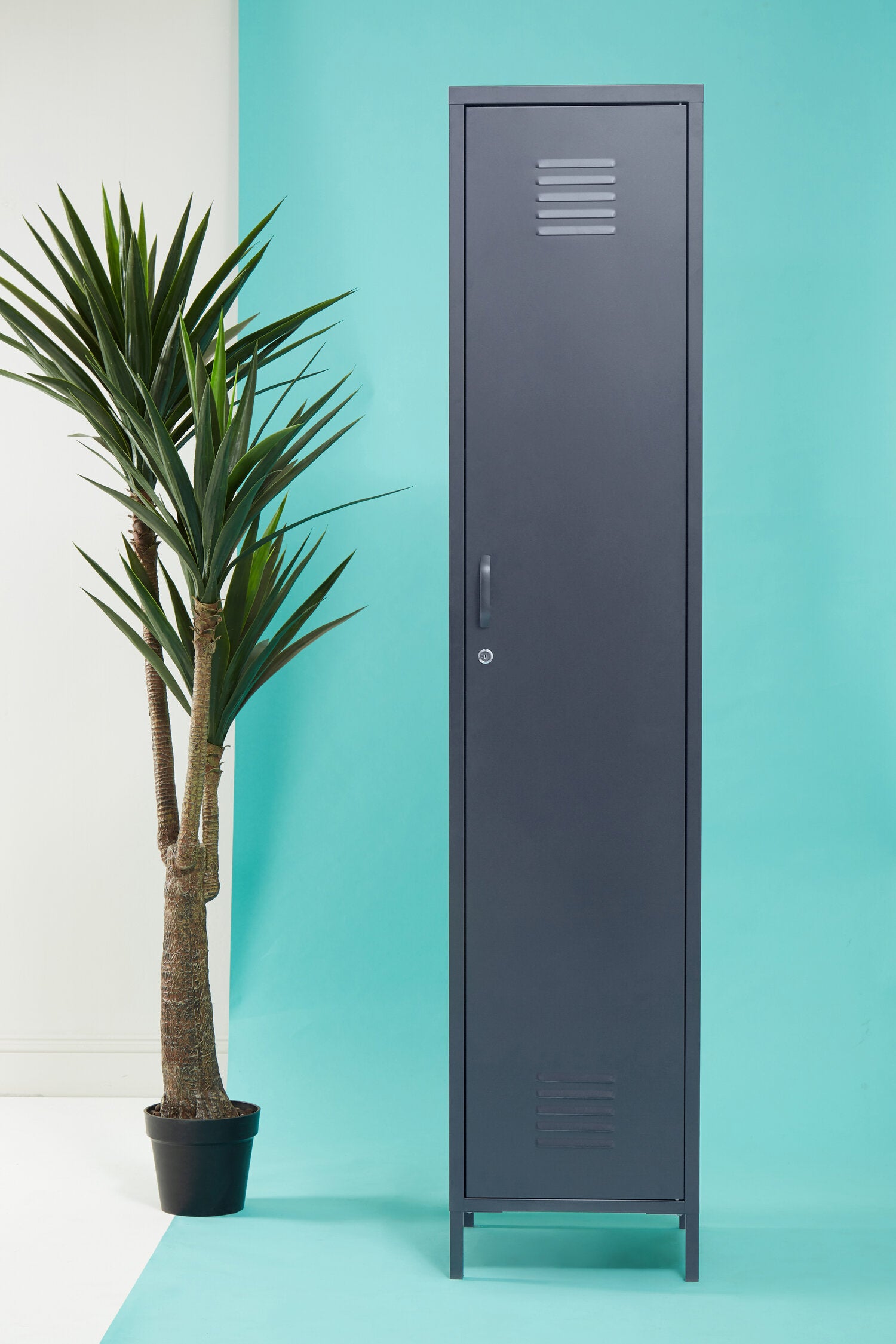 Stamford Grey One Door Tall Metal Locker - The Orchard Home and Gifts