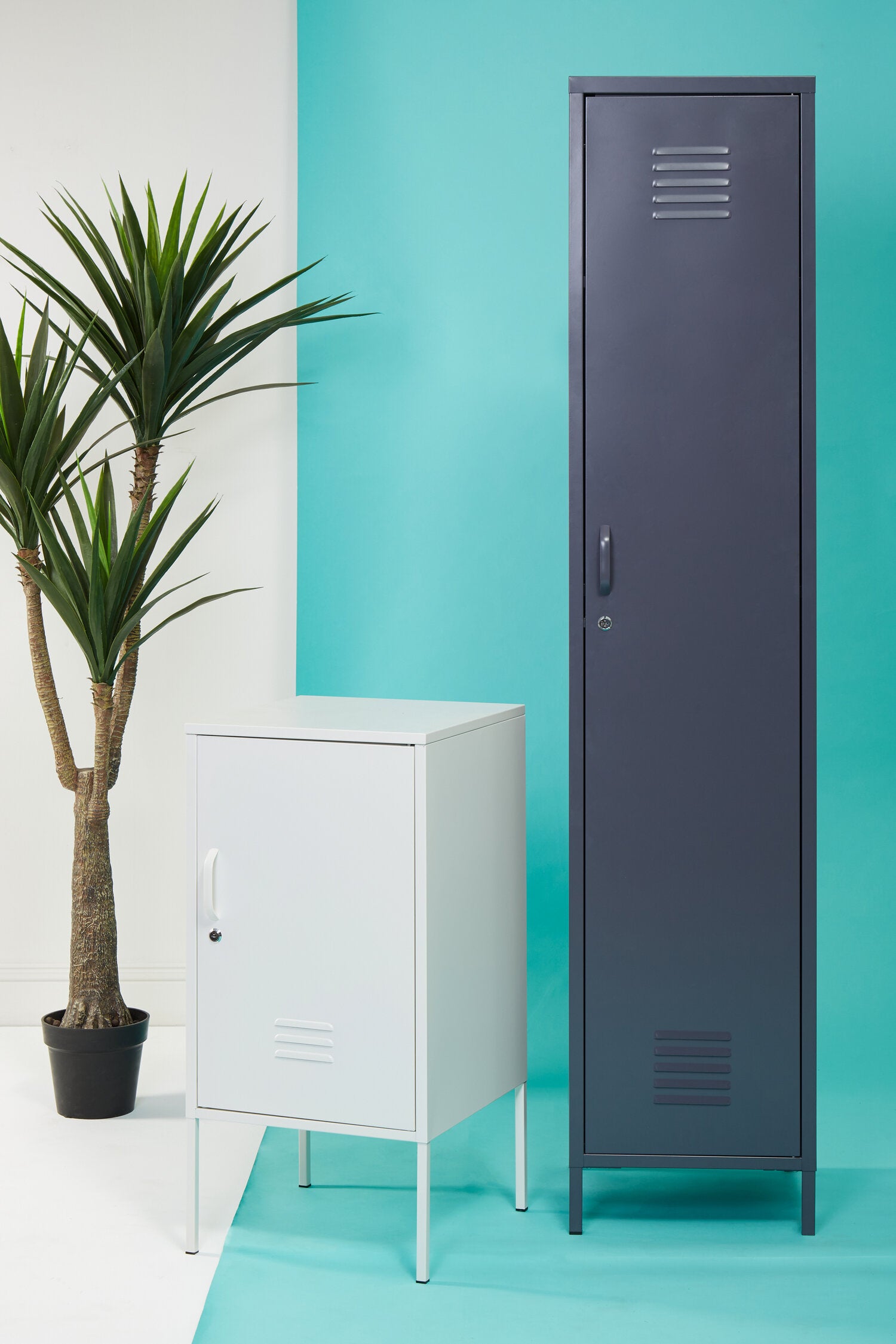 Stamford Grey One Door Tall Metal Locker - The Orchard Home and Gifts