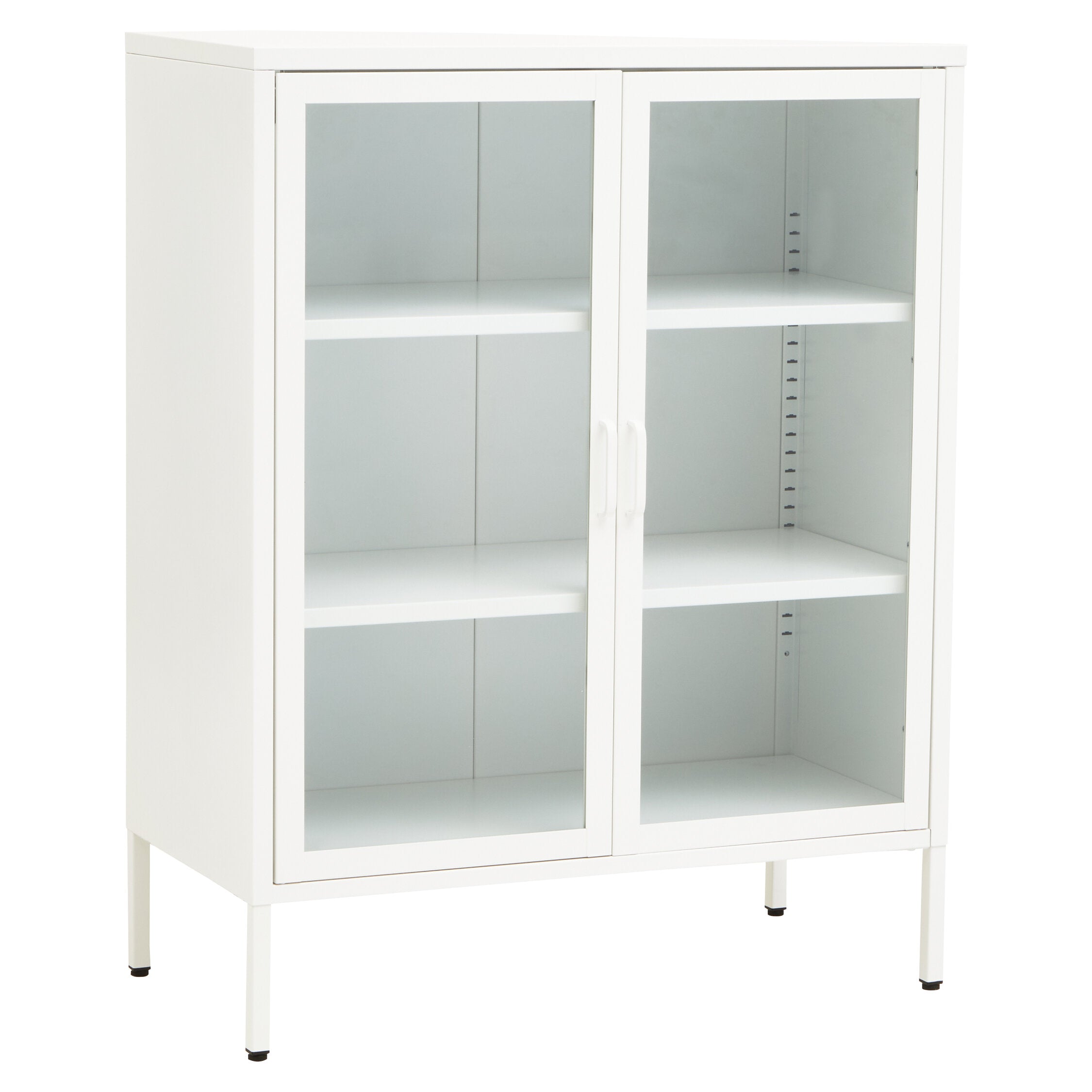 Asier White Metal Two Door Cabinet - The Orchard Home and Gifts