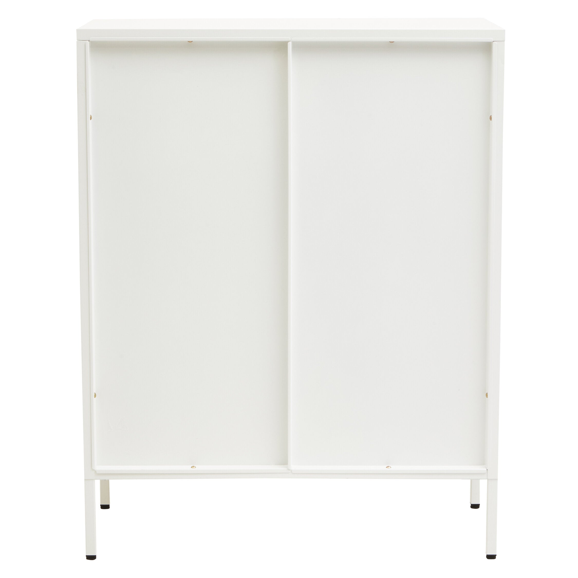 Asier White Metal Two Door Cabinet - The Orchard Home and Gifts