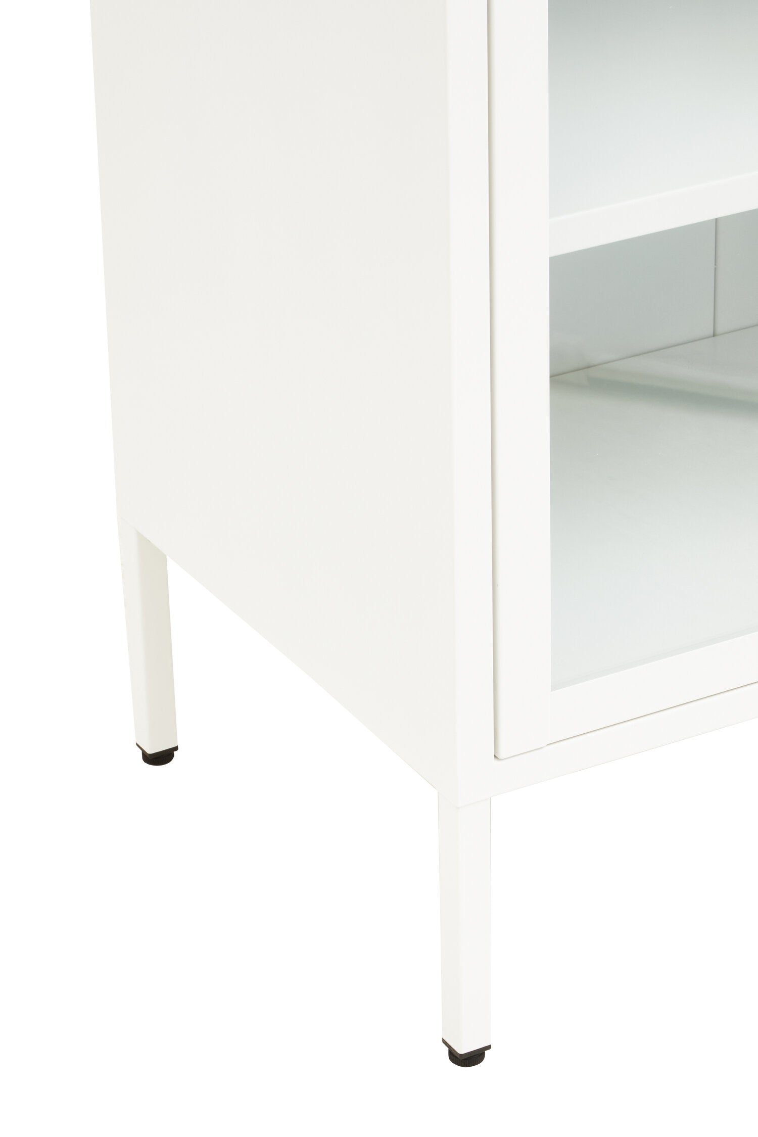 Asier White Metal Two Door Cabinet - The Orchard Home and Gifts