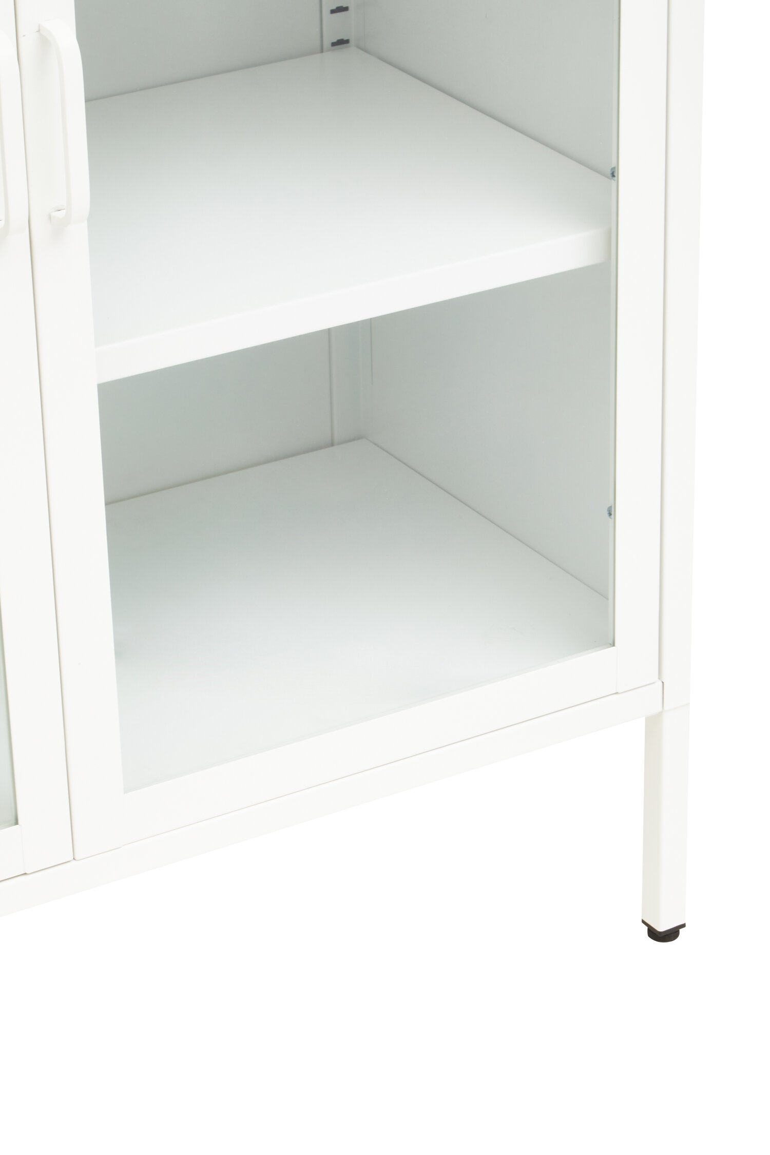 Asier White Metal Two Door Cabinet - The Orchard Home and Gifts