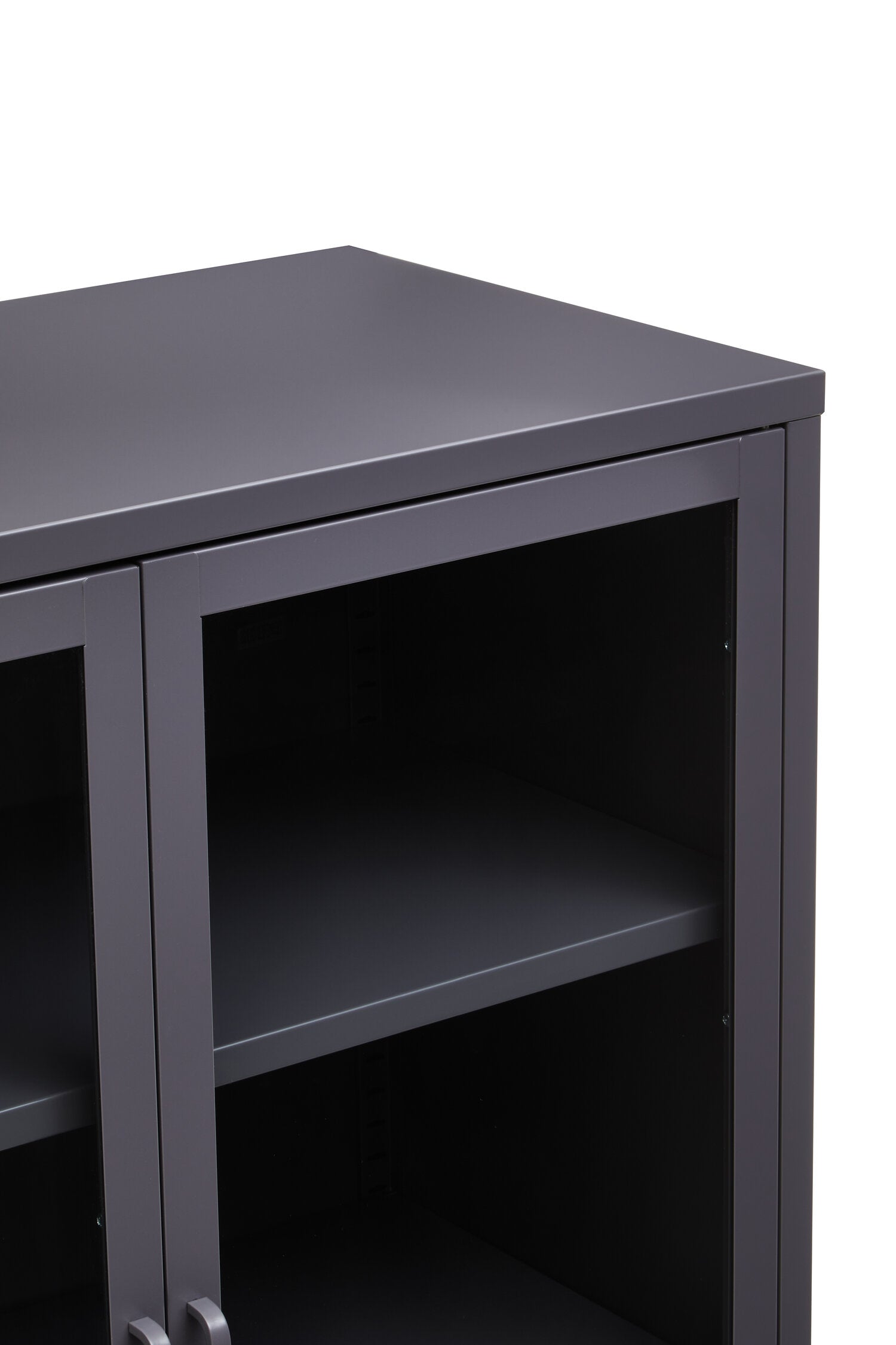 Asier Grey Metal Two Door Cabinet - The Orchard Home and Gifts