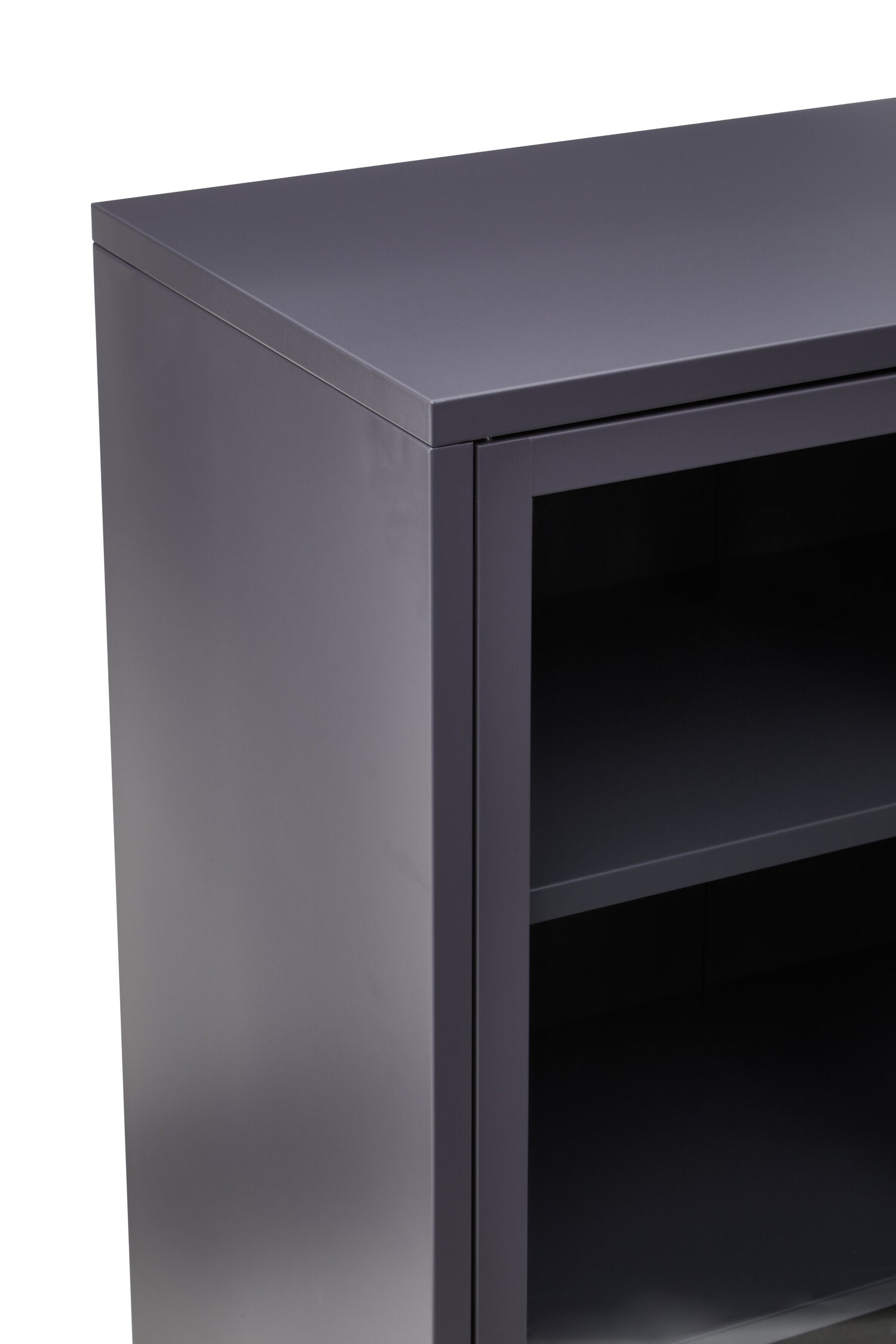 Asier Grey Metal Two Door Cabinet - The Orchard Home and Gifts