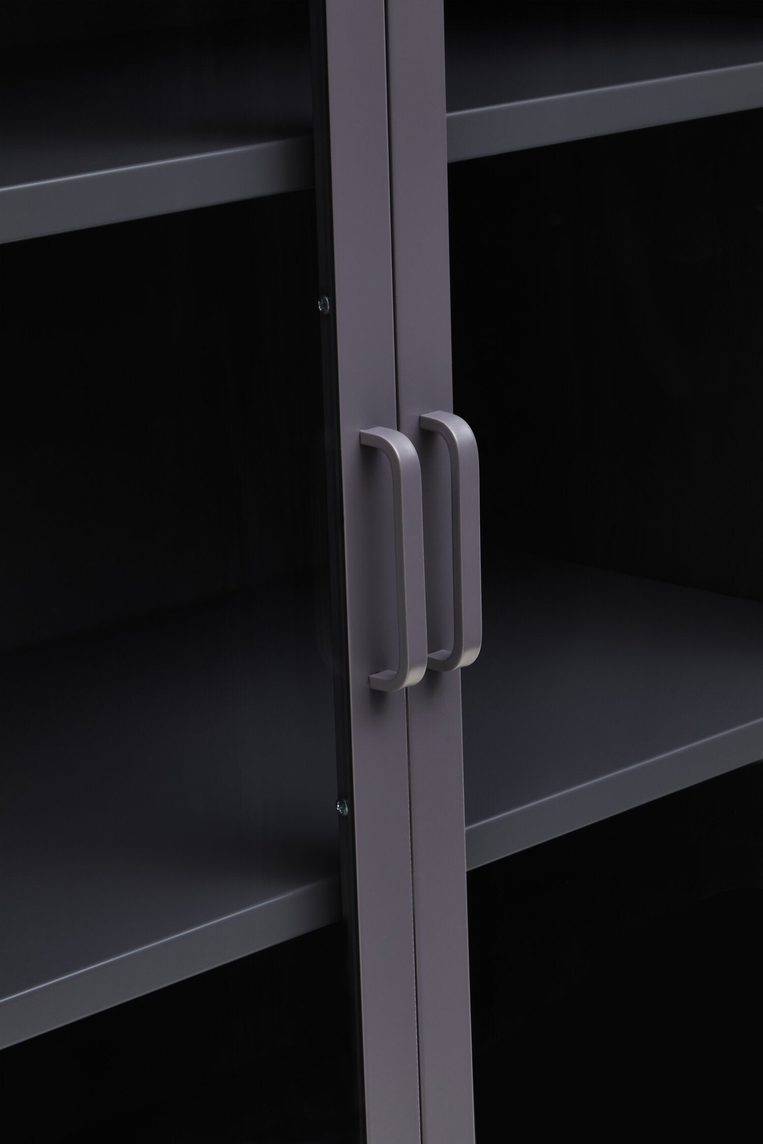 Asier Grey Metal Two Door Cabinet - The Orchard Home and Gifts
