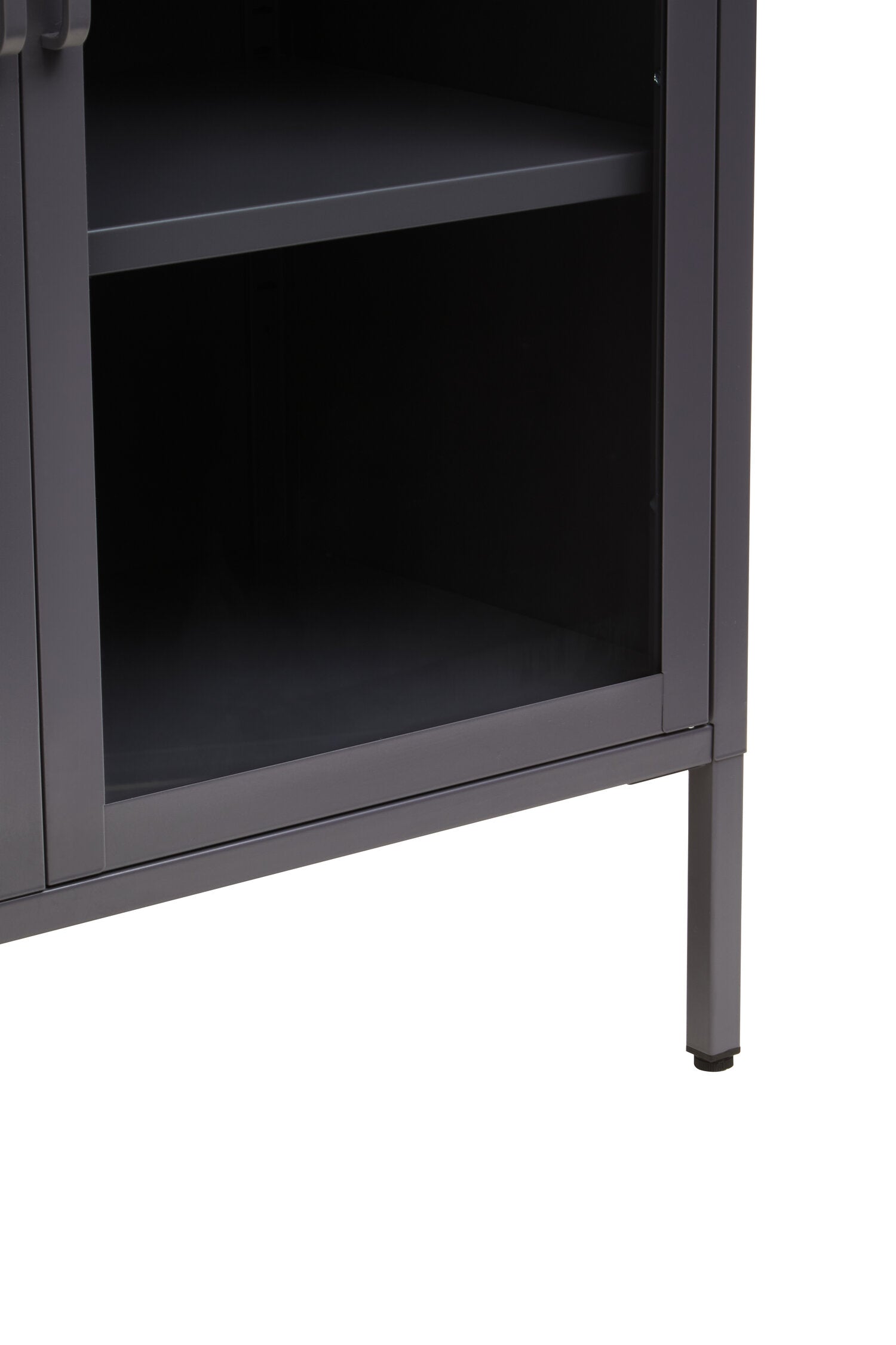 Asier Grey Metal Two Door Cabinet - The Orchard Home and Gifts