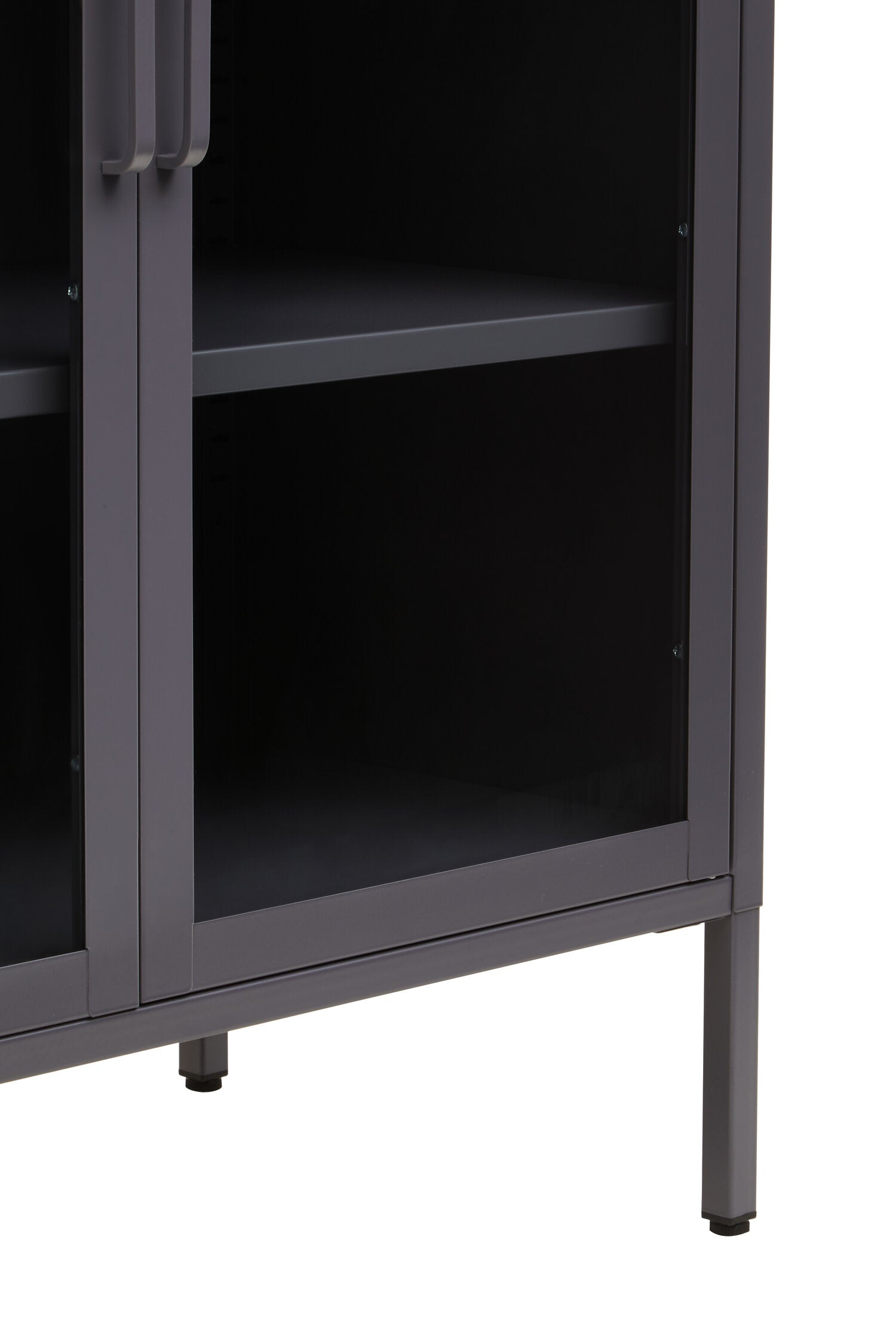 Asier Grey Metal Two Door Cabinet - The Orchard Home and Gifts