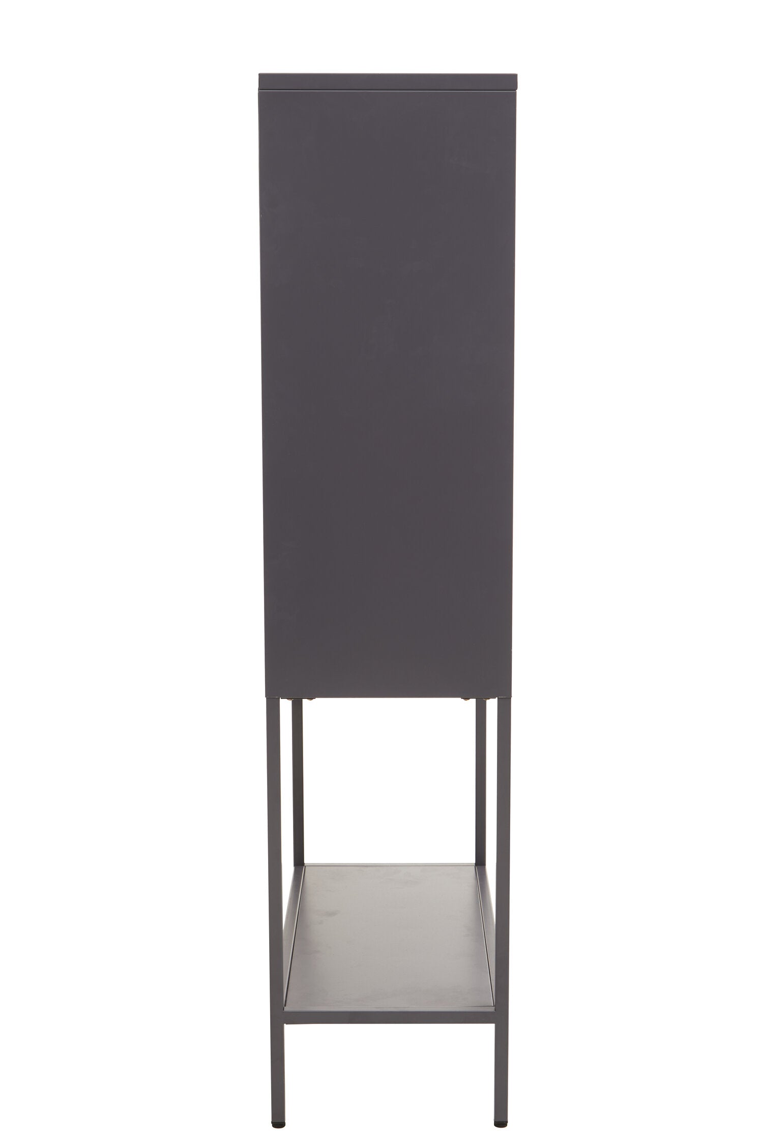 Asier Grey Metal Medium Two Door Cabinet with Shelf - The Orchard Home and Gifts