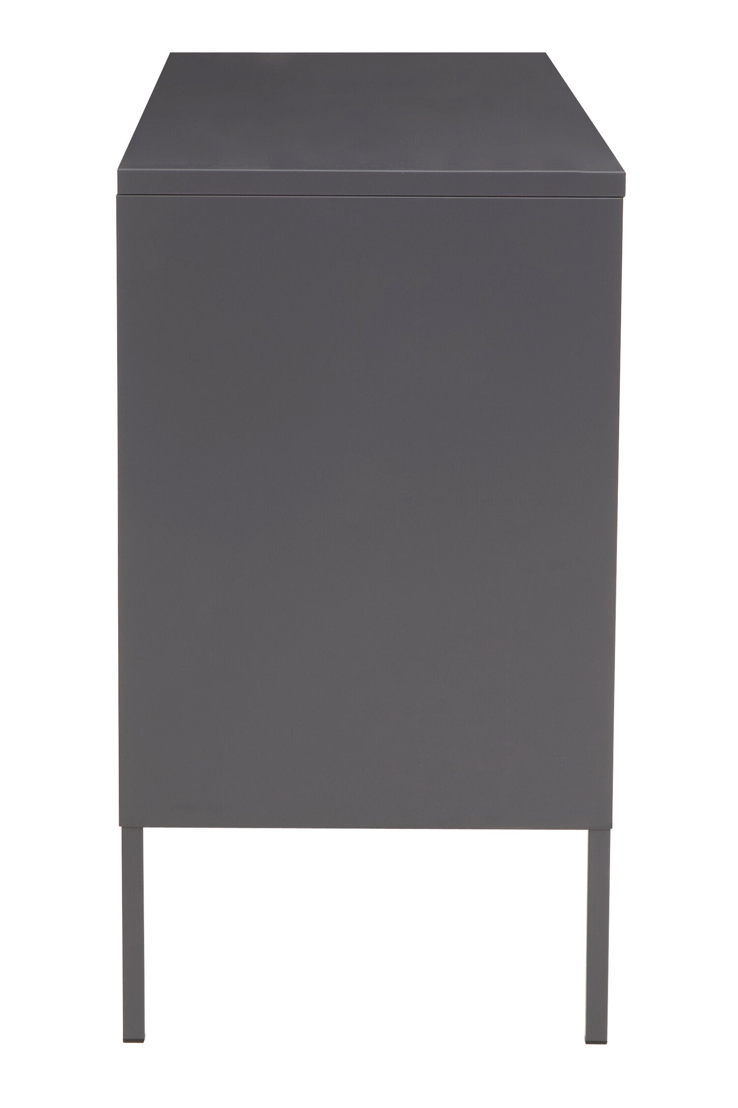 Asier Grey Metal Three Door Two Shelf Cabinet - The Orchard Home and Gifts
