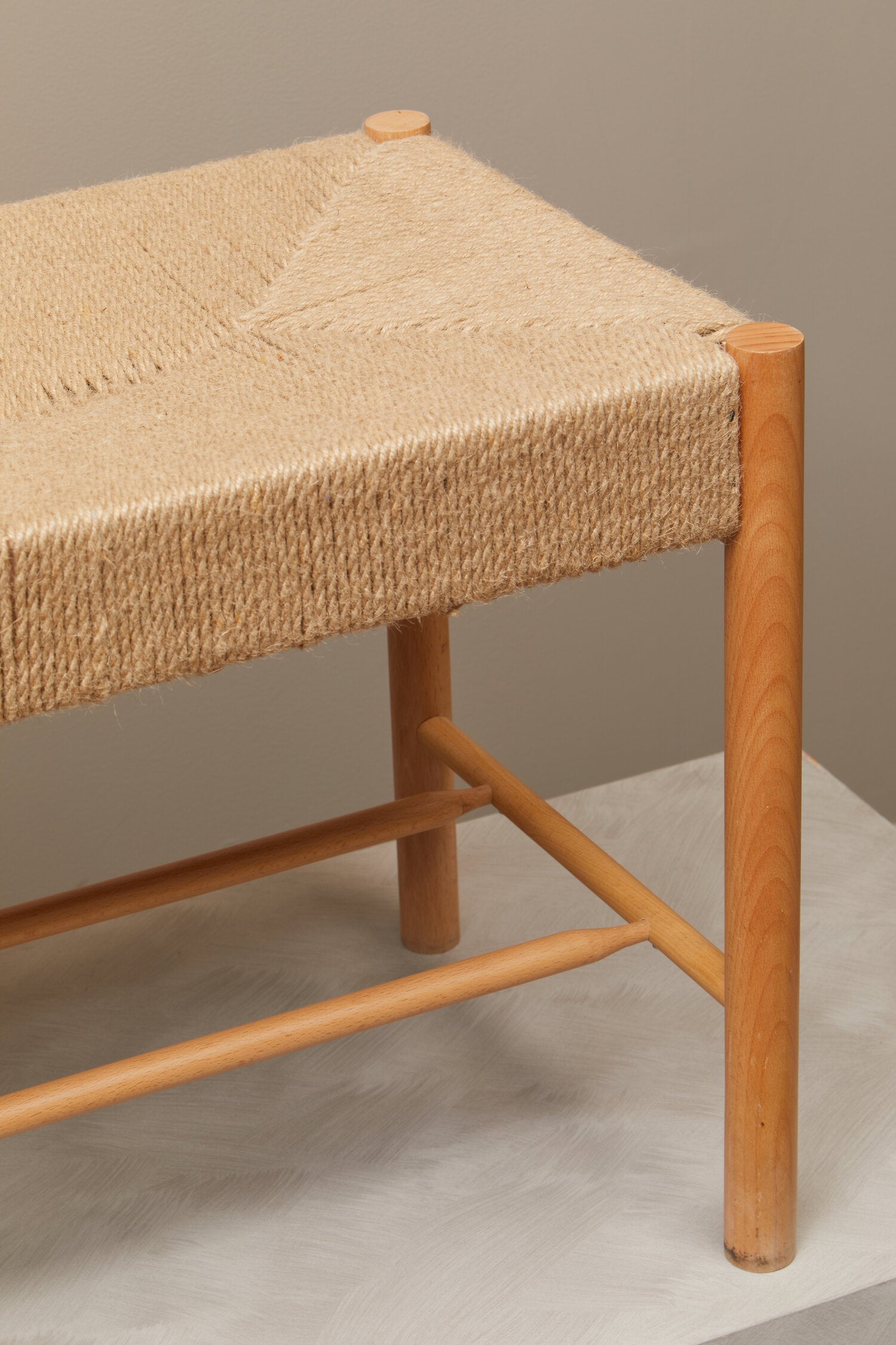 Naku Natural Rope and Beechwood Large Bench - The Orchard Home and Gifts