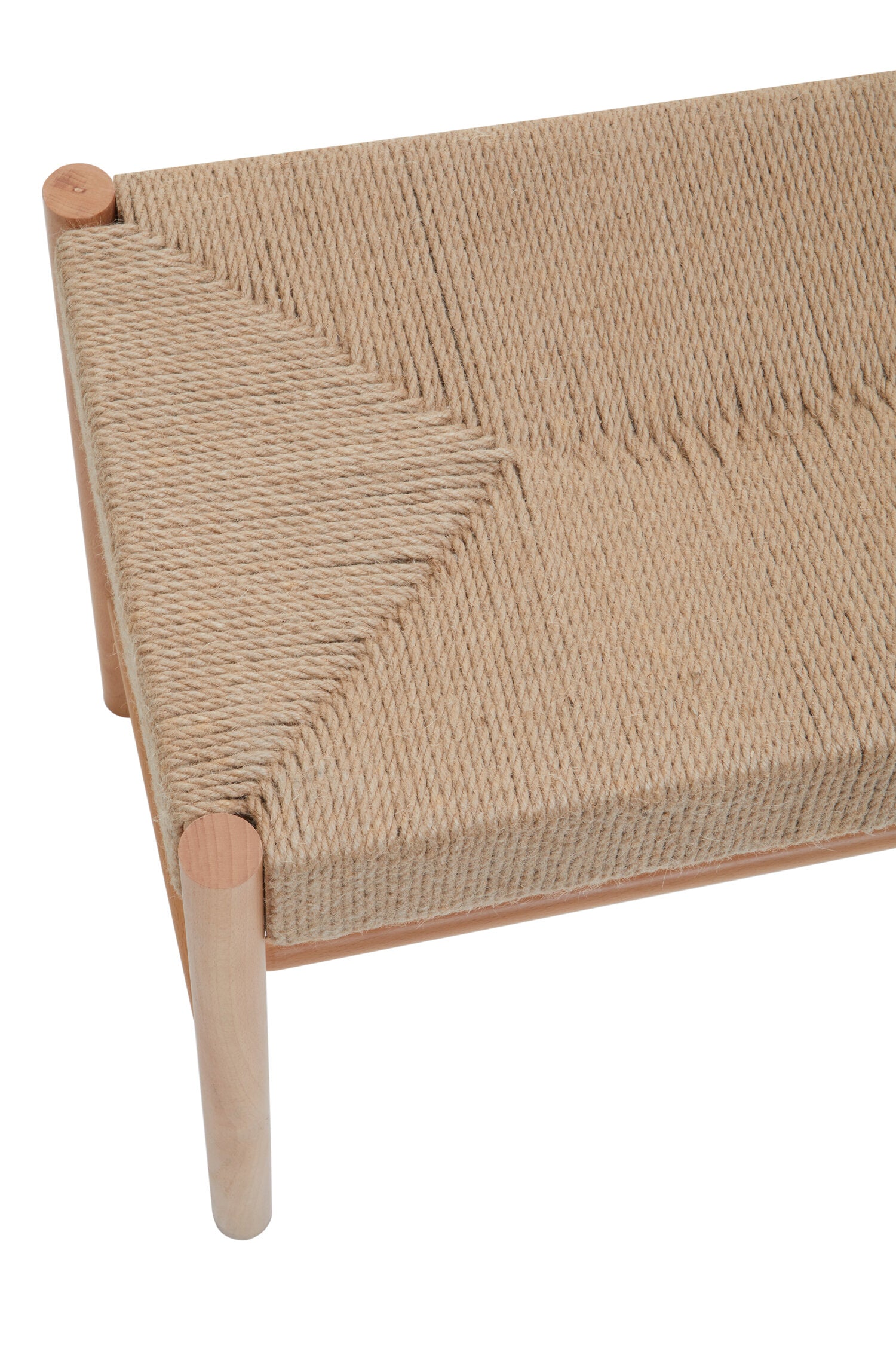Naku Natural Rope and Beechwood Large Bench - The Orchard Home and Gifts