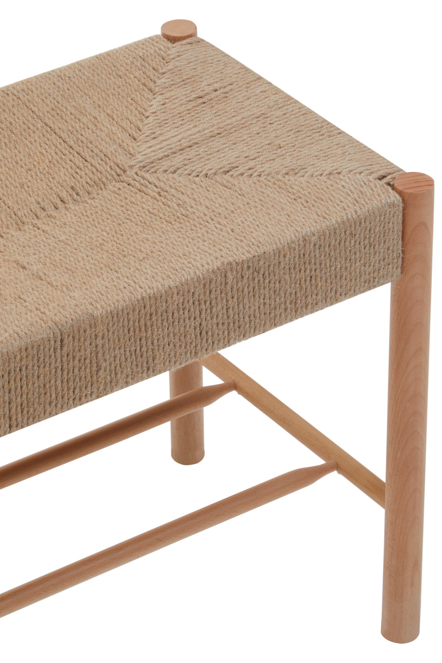 Naku Natural Rope and Beechwood Large Bench - The Orchard Home and Gifts