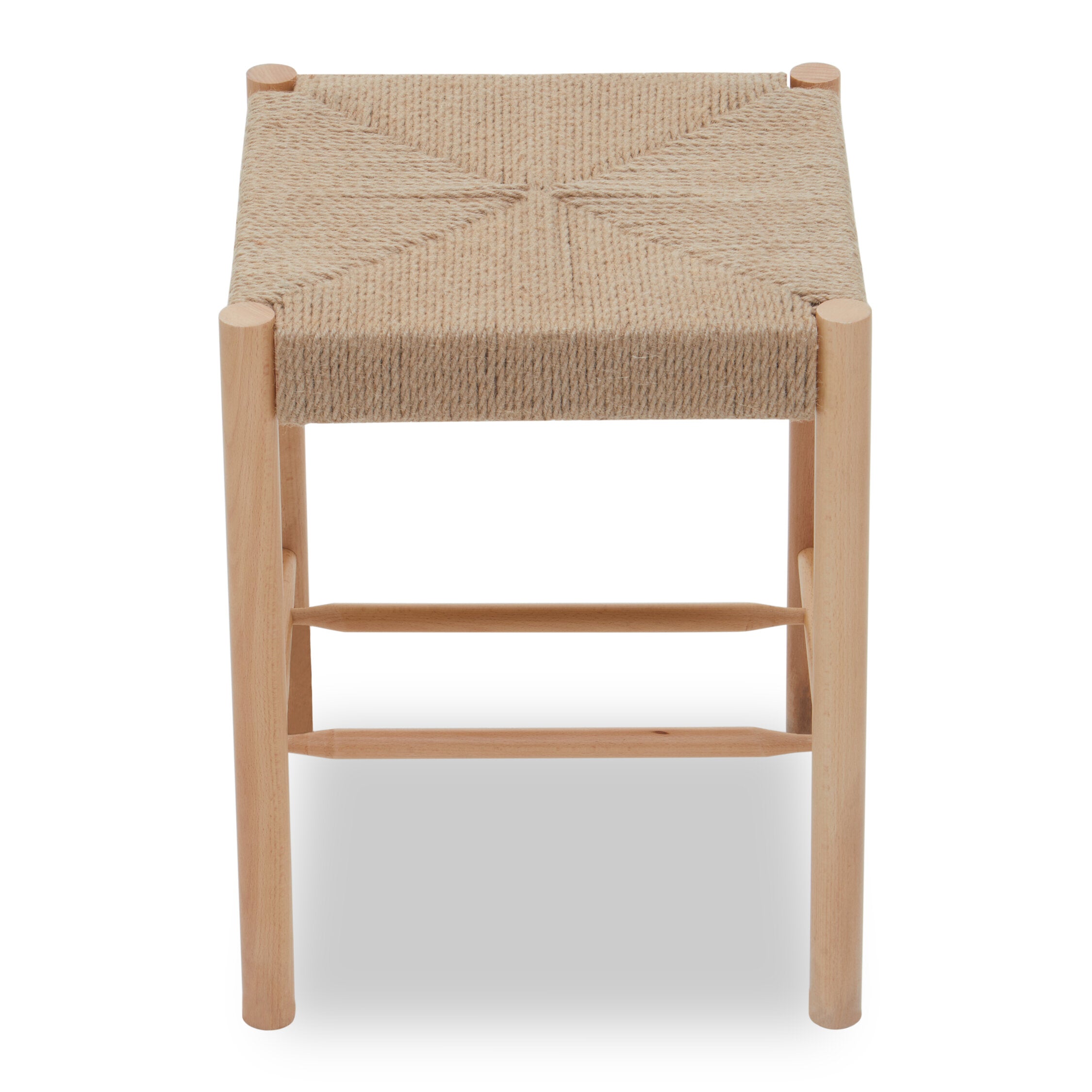 Naku Natural Rope and Beechwood Stool - The Orchard Home and Gifts