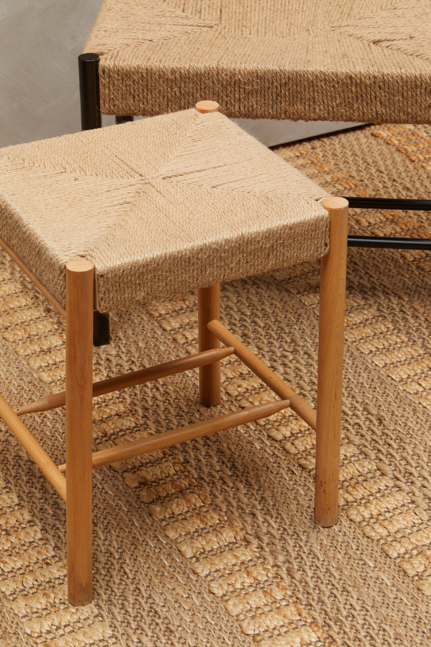 Naku Natural Rope and Beechwood Stool - The Orchard Home and Gifts