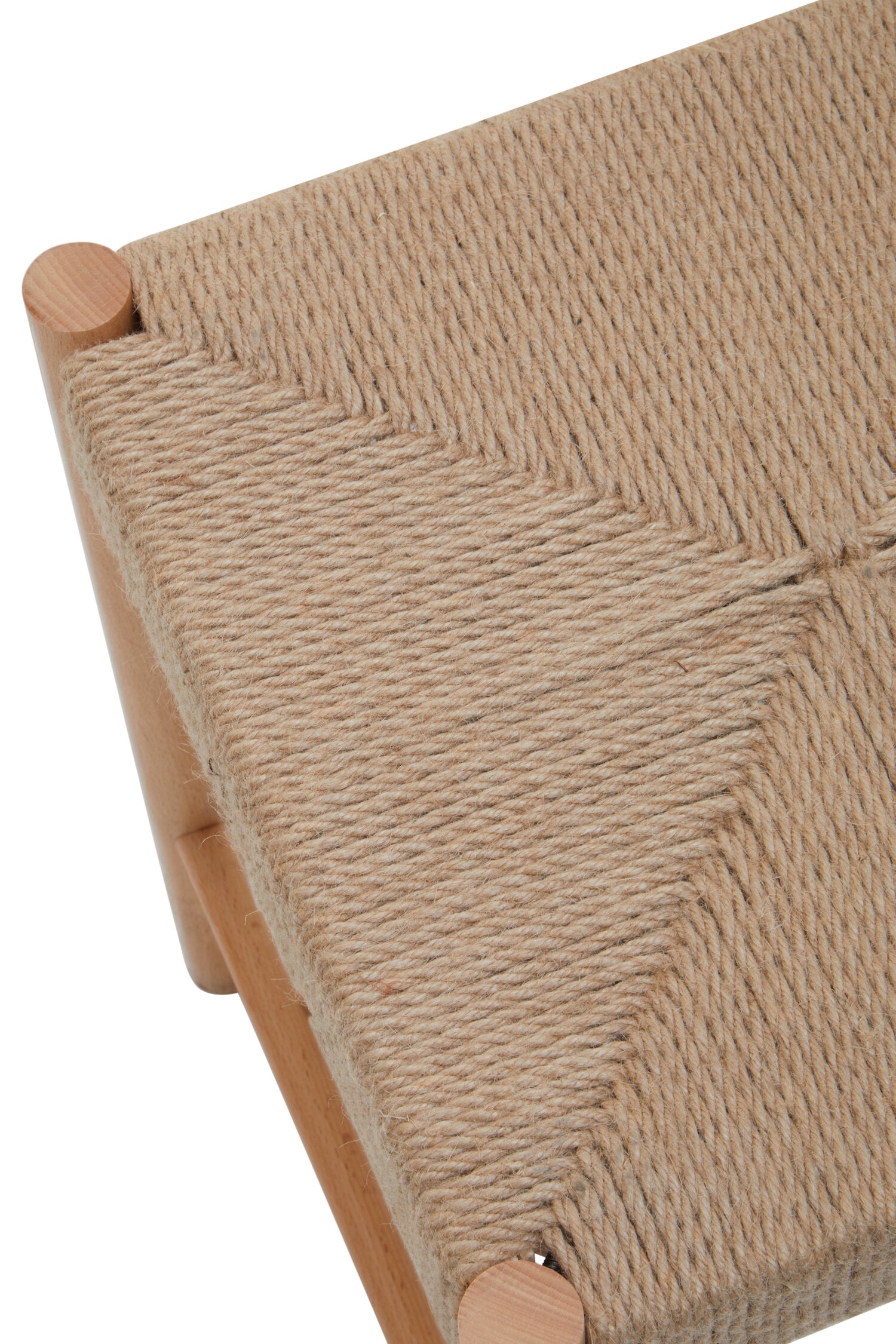 Naku Natural Rope and Beechwood Stool - The Orchard Home and Gifts