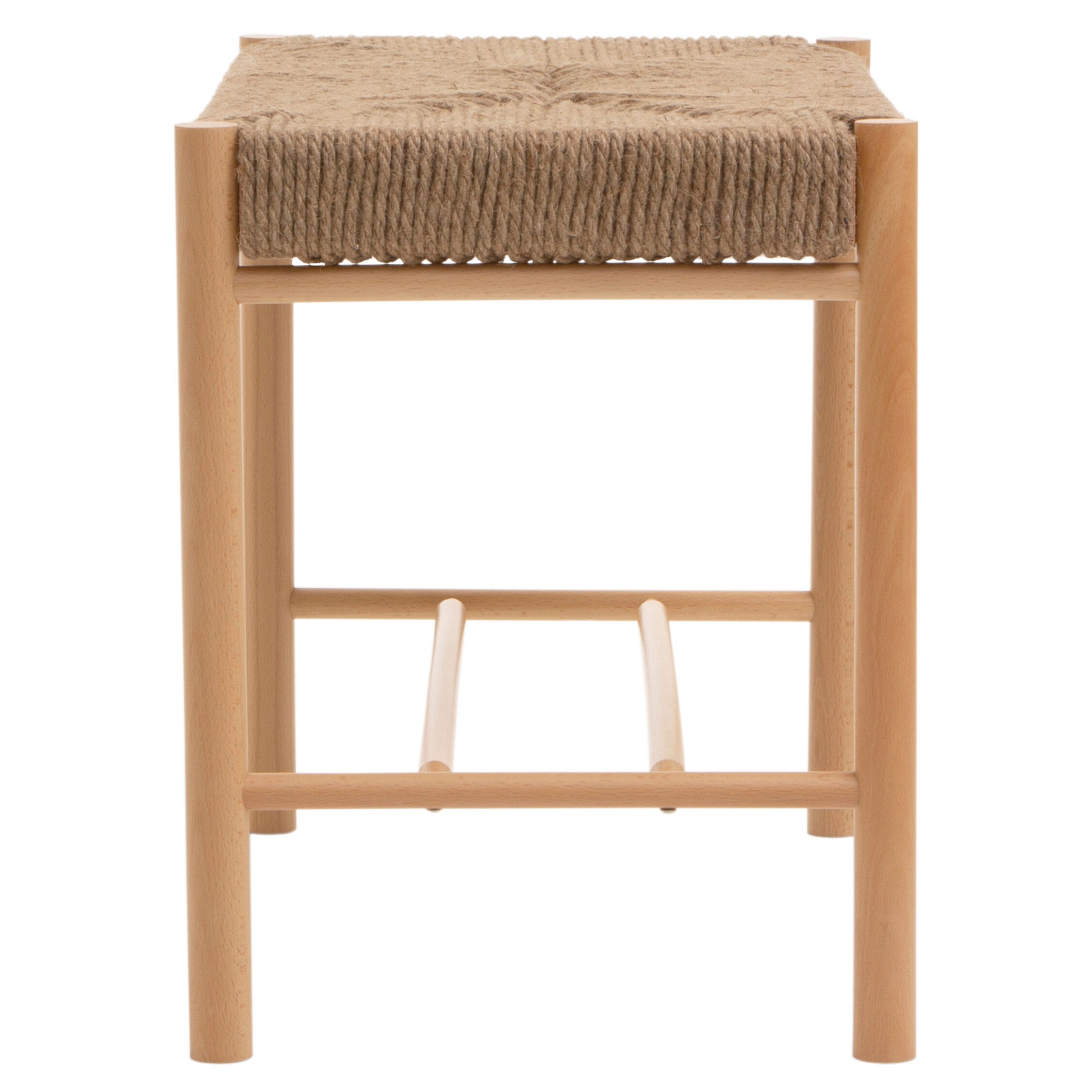 Naku Natural Rope and Wood Stool - The Orchard Home and Gifts