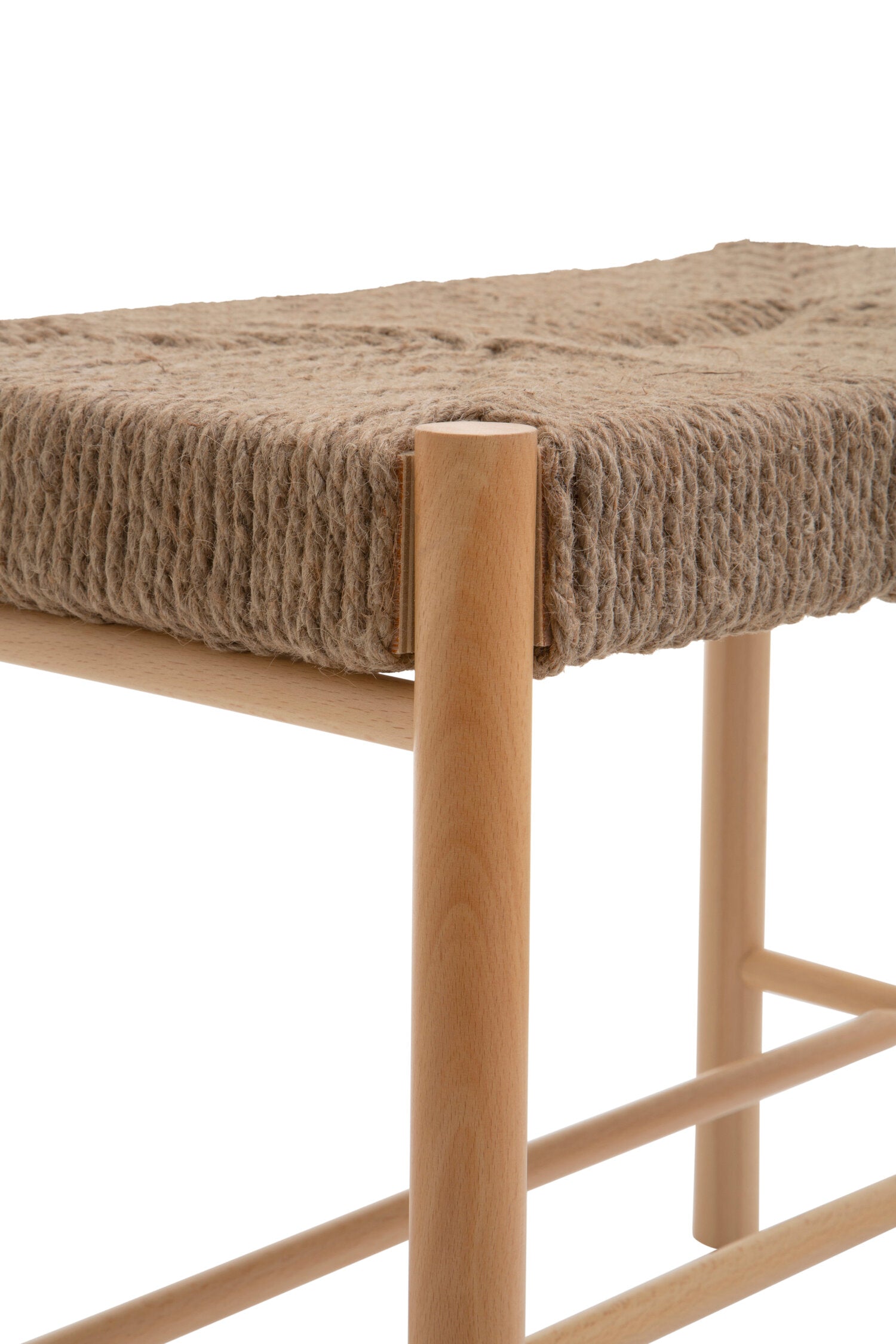Naku Natural Rope and Wood Stool - The Orchard Home and Gifts