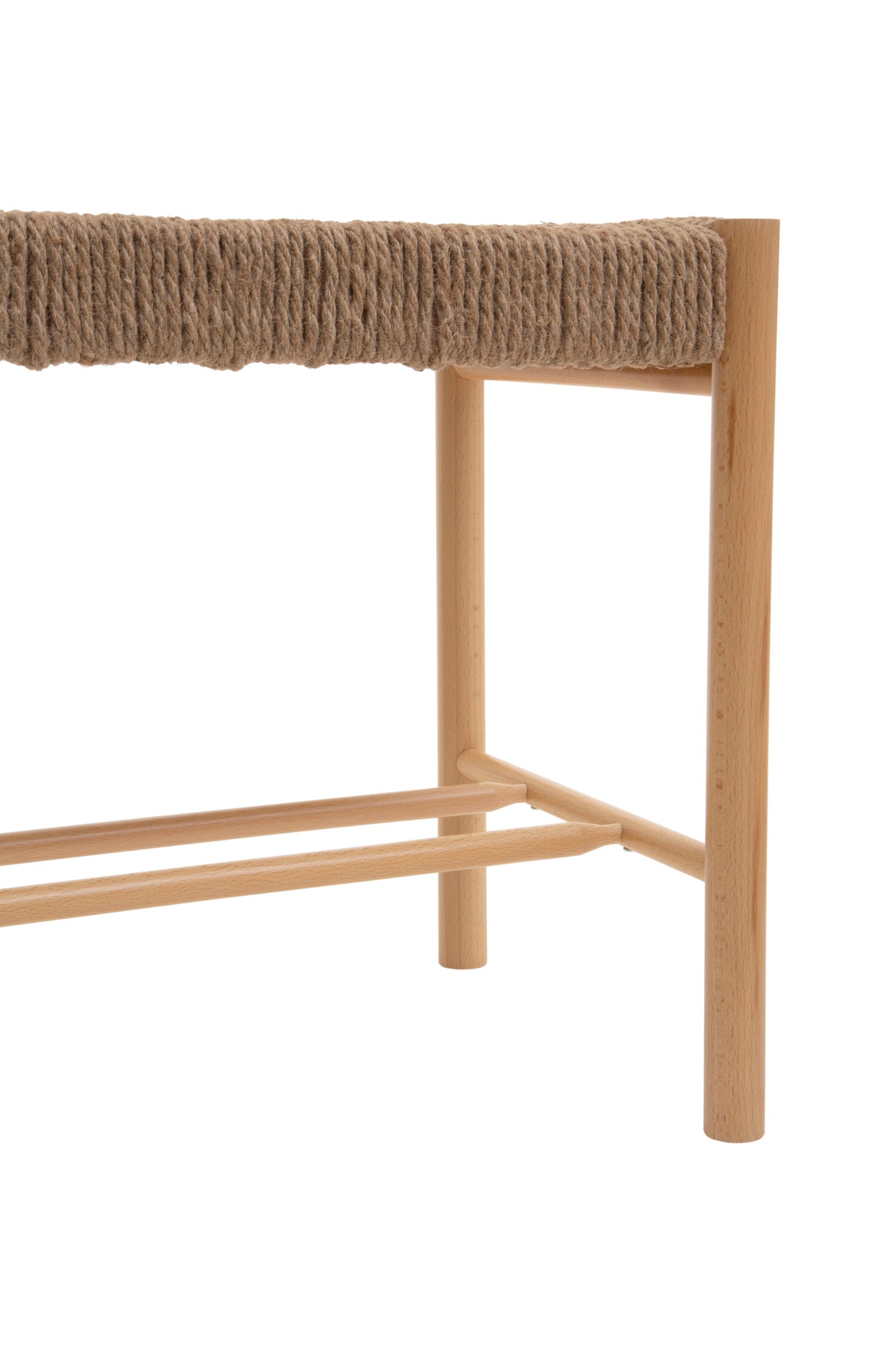 Naku Natural Rope and Wood Stool - The Orchard Home and Gifts