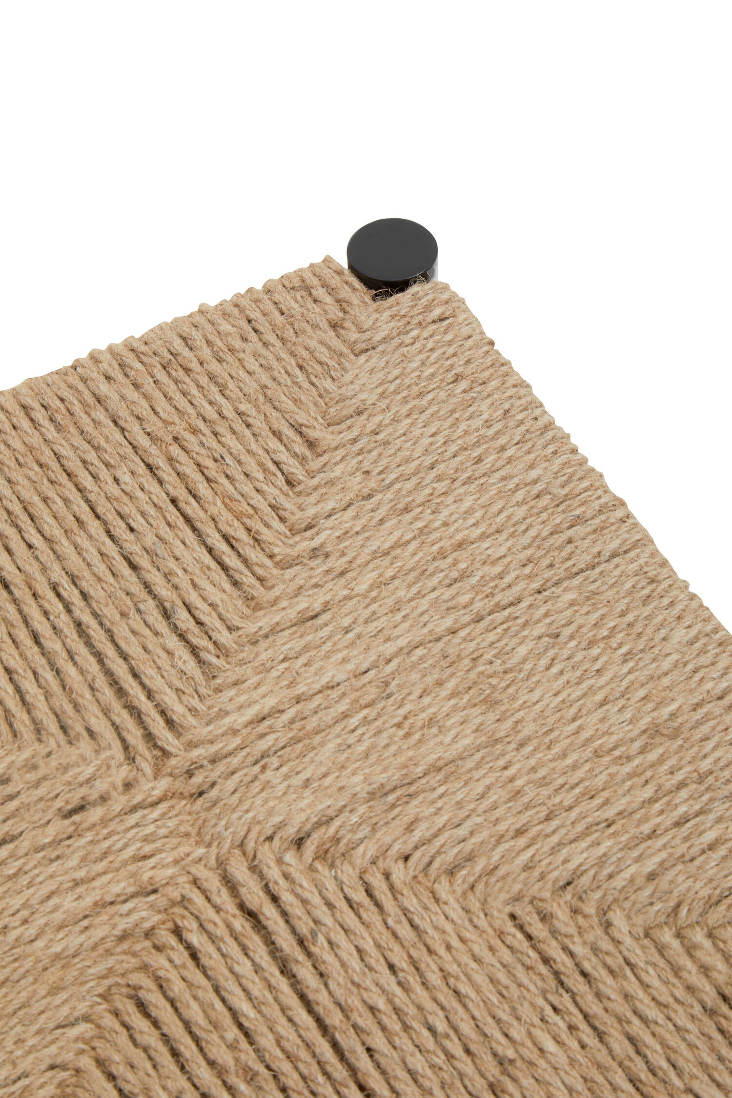 Naku Natural Rope and Black Wood Bar Stool - The Orchard Home and Gifts