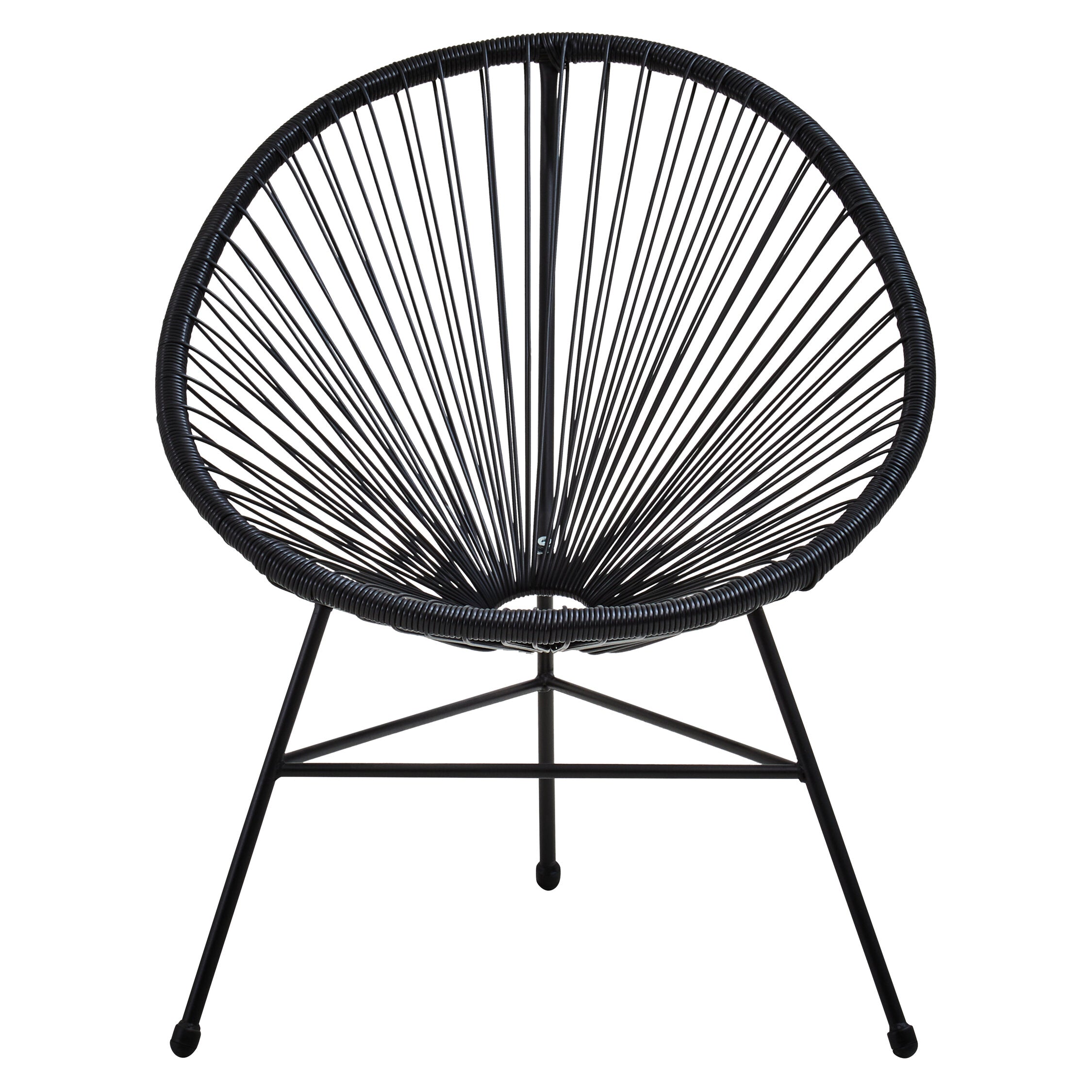 Curved Black Three Piece Garden Patio Set - The Orchard Home and Gifts