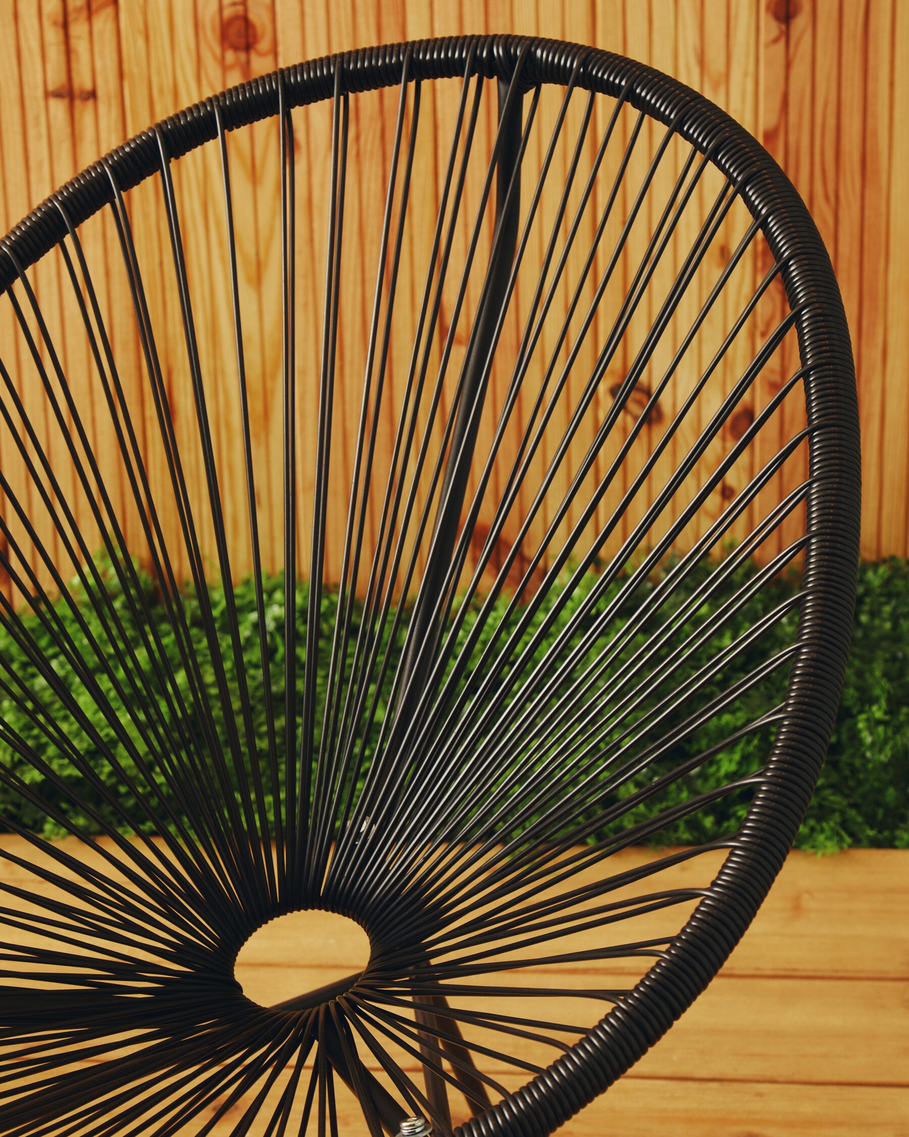 Curved Black Three Piece Garden Patio Set - The Orchard Home and Gifts