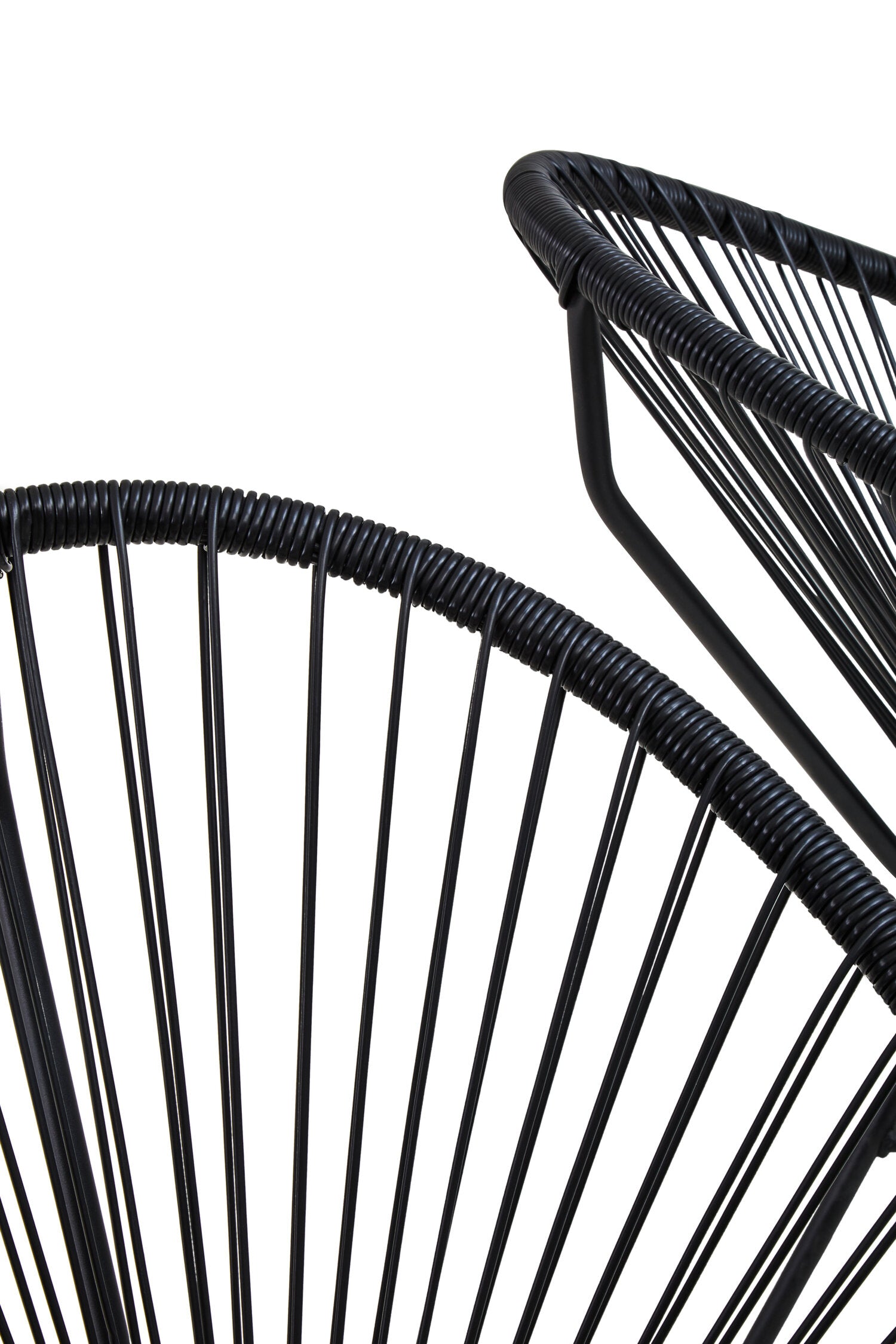 Curved Black Three Piece Garden Patio Set - The Orchard Home and Gifts