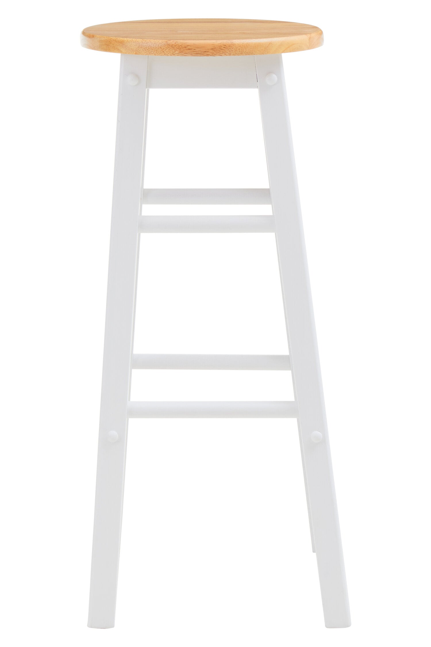 White and Natural Wood Kitchen Bar Stool - The Orchard Home and Gifts
