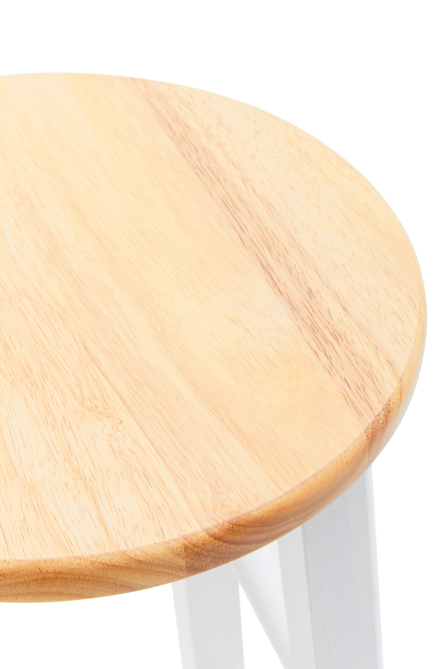 White and Natural Wood Kitchen Bar Stool - The Orchard Home and Gifts