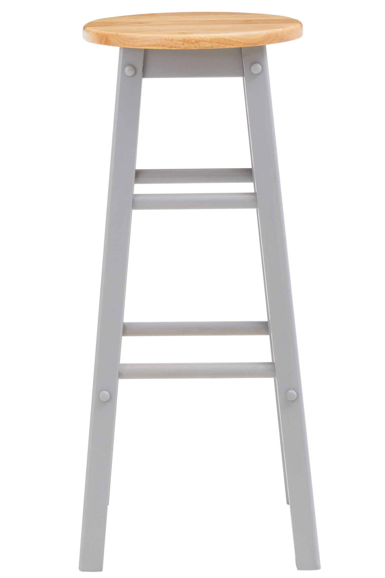 Grey and Natural Wood Kitchen Bar Stool - The Orchard Home and Gifts