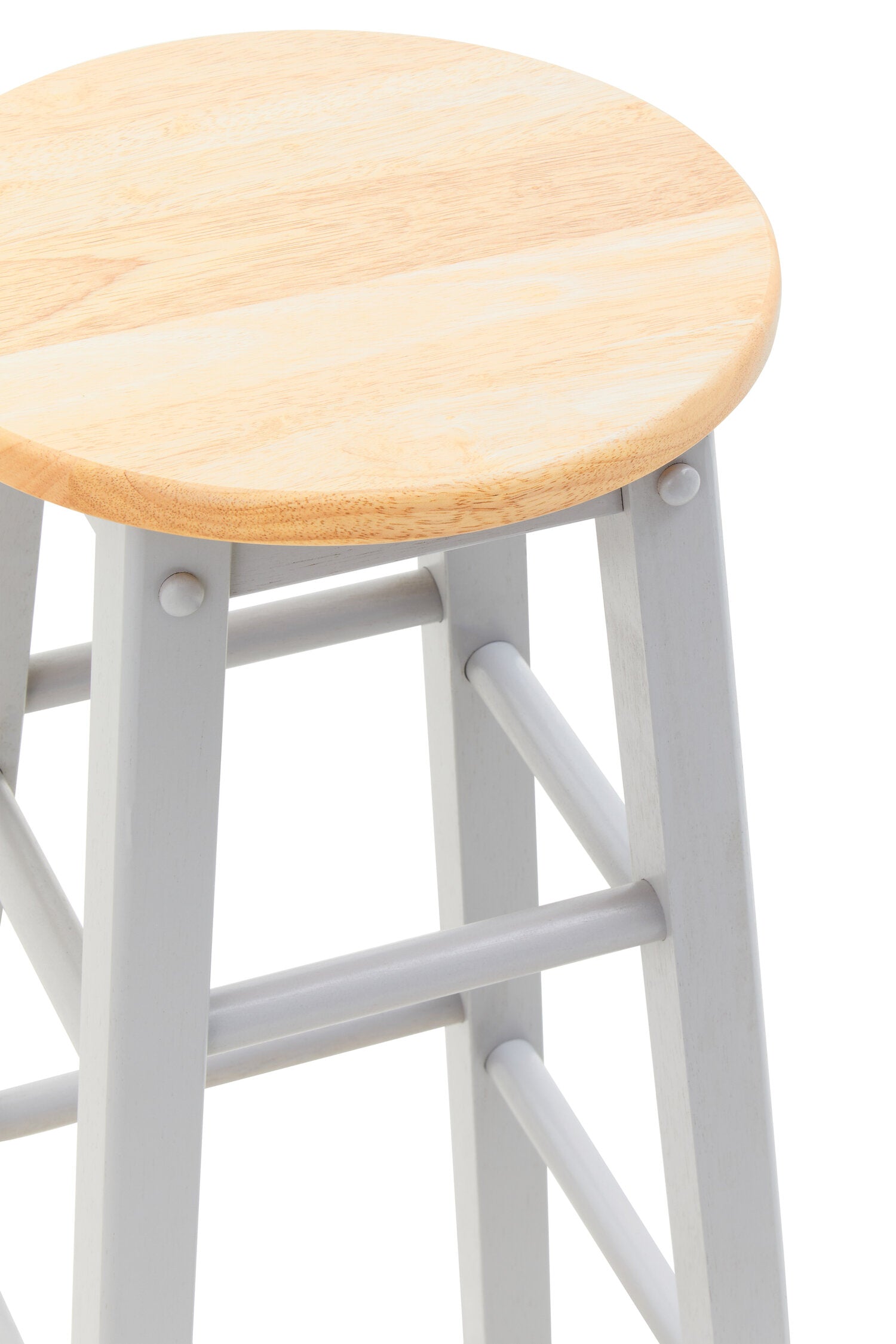 Grey and Natural Wood Kitchen Bar Stool - The Orchard Home and Gifts