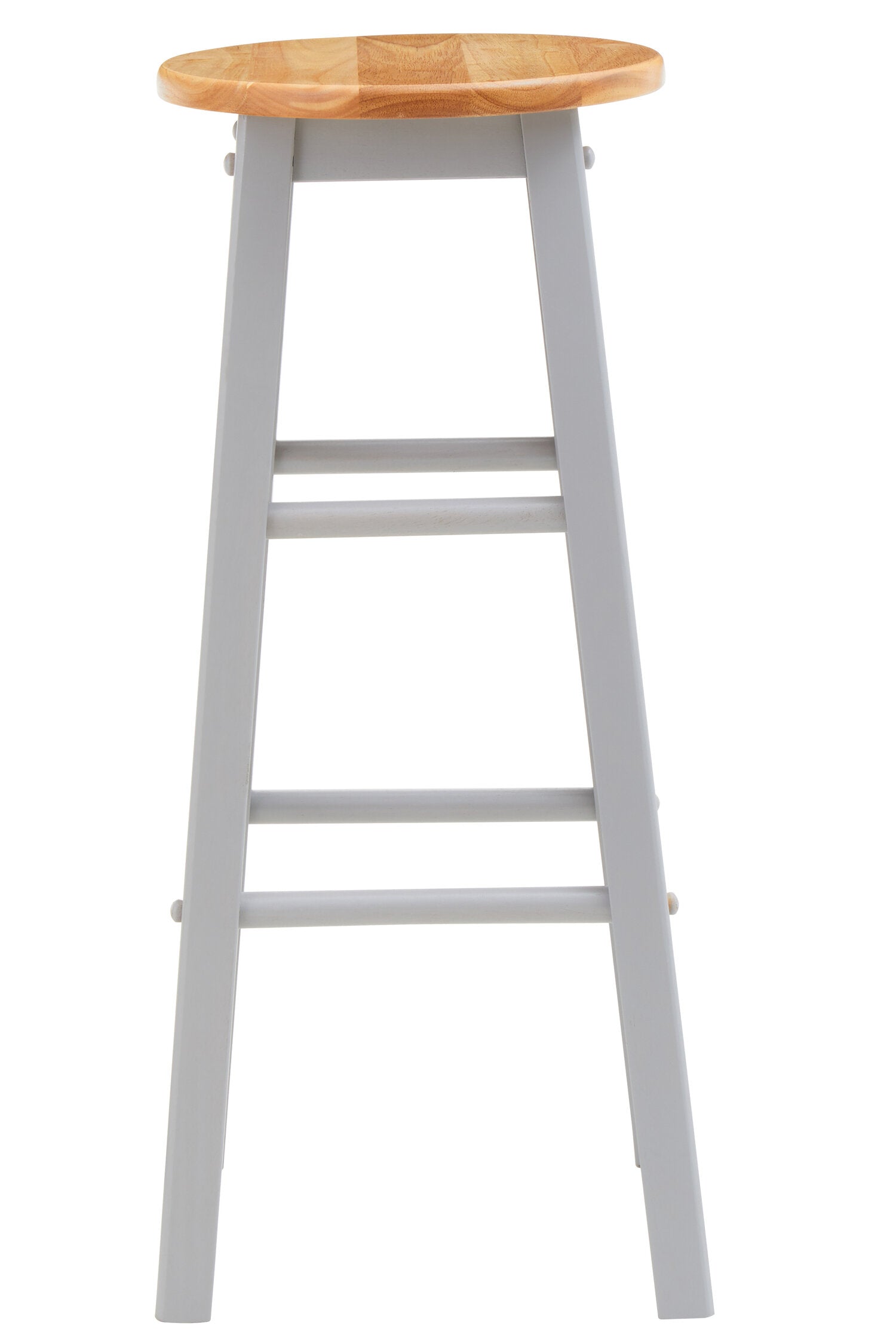 Grey and Natural Wood Kitchen Bar Stool - The Orchard Home and Gifts