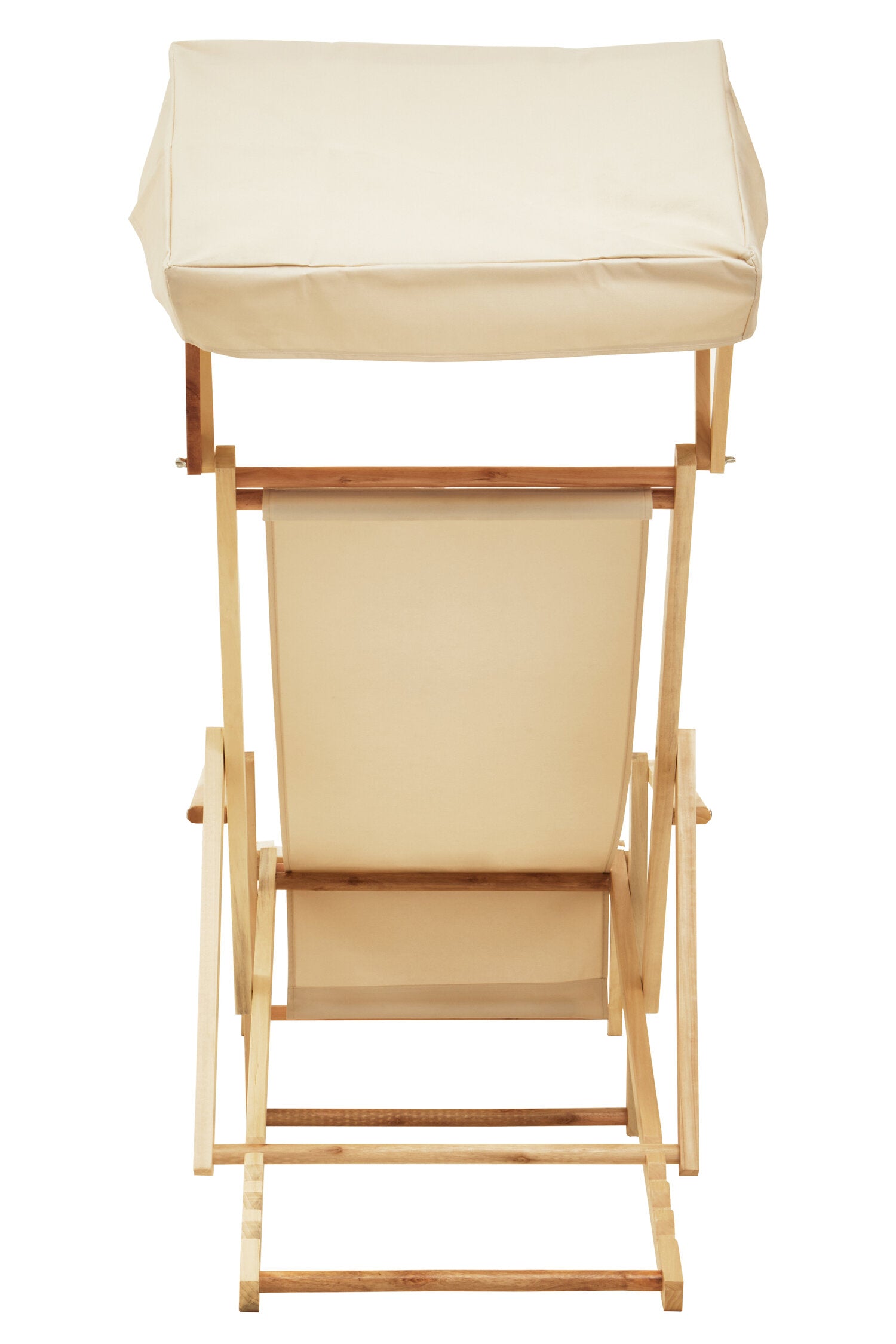 Hampton Cream Wooden Lounger - The Orchard Home and Gifts