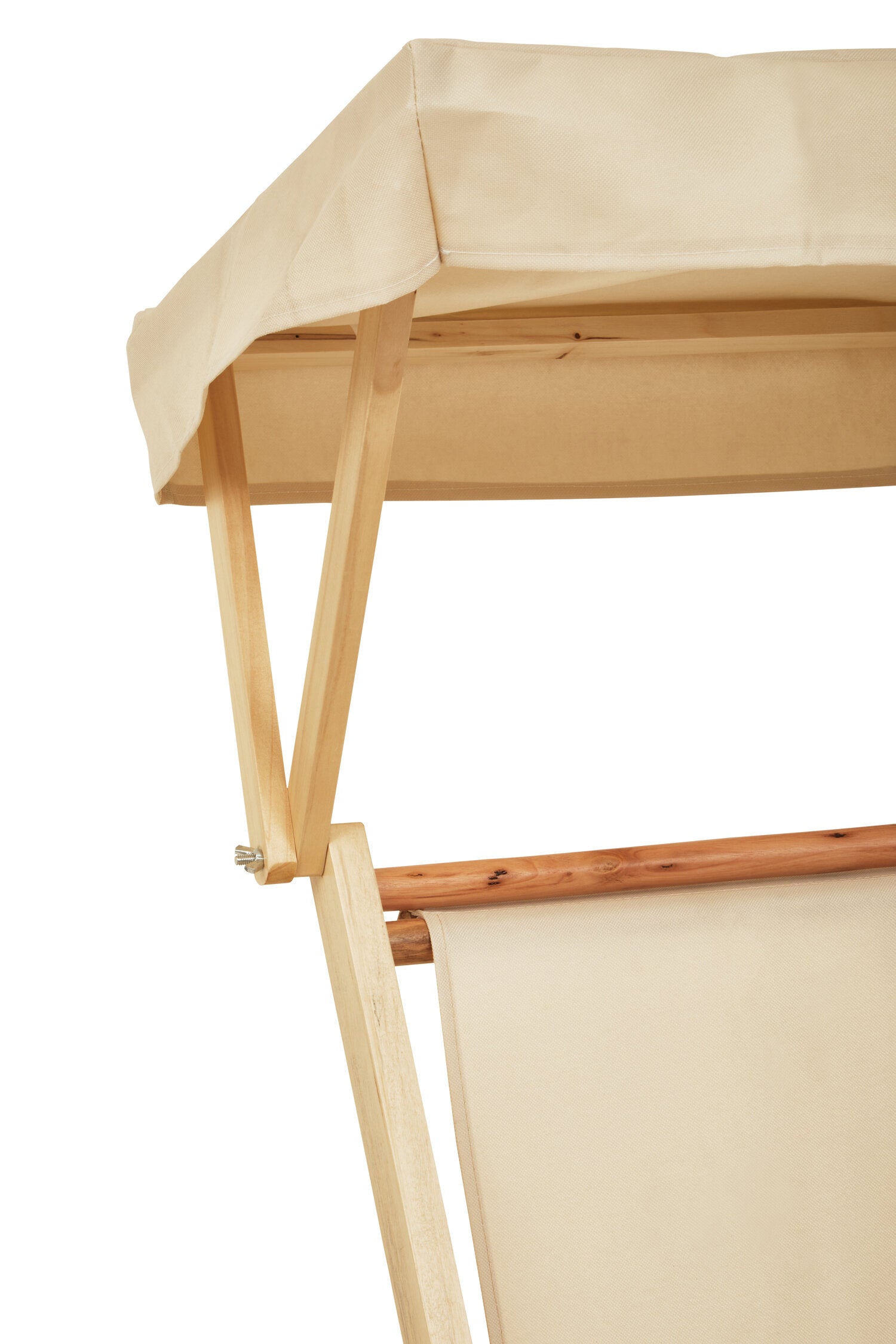 Hampton Cream Wooden Lounger - The Orchard Home and Gifts