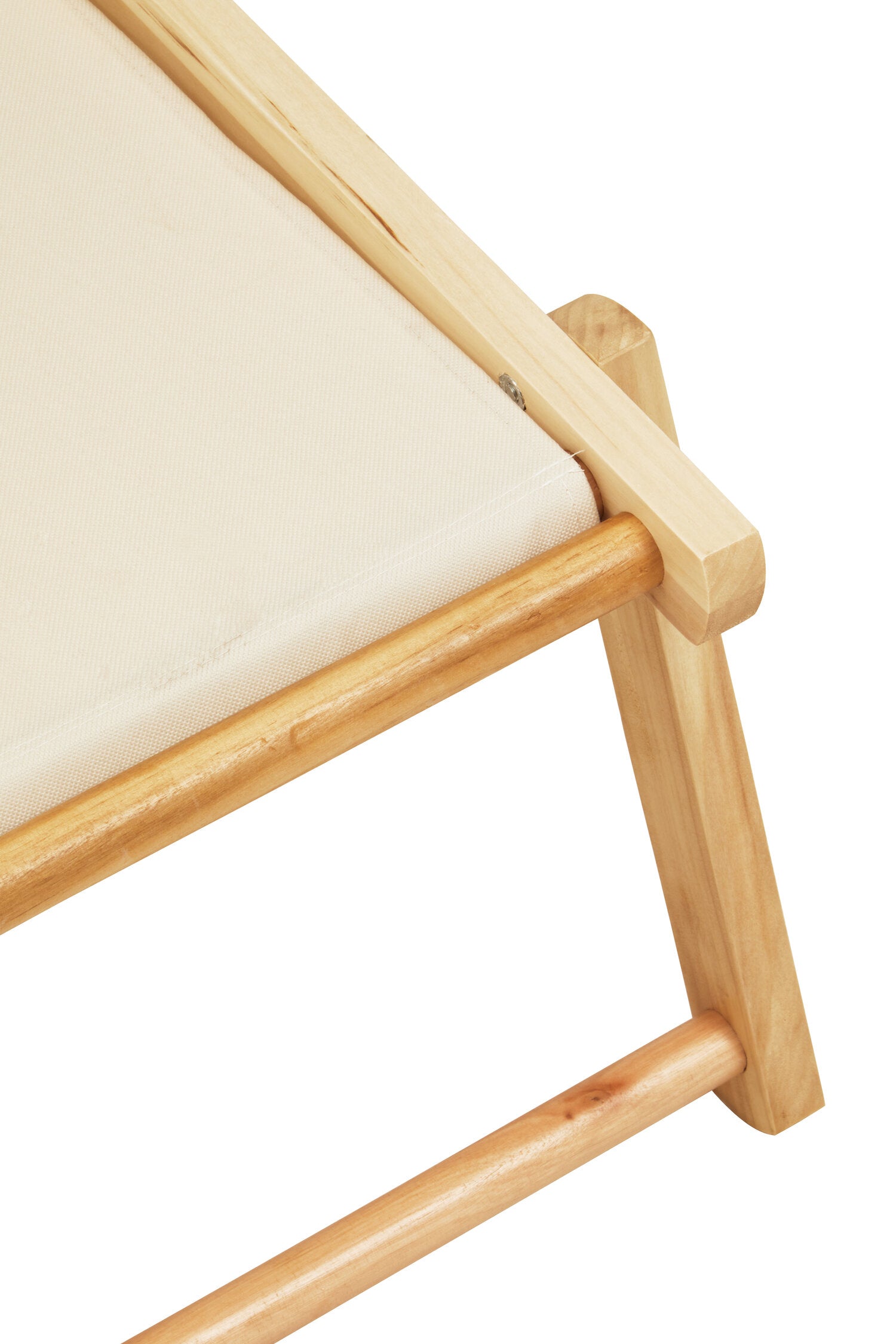 Hampton Cream Wooden Lounger - The Orchard Home and Gifts