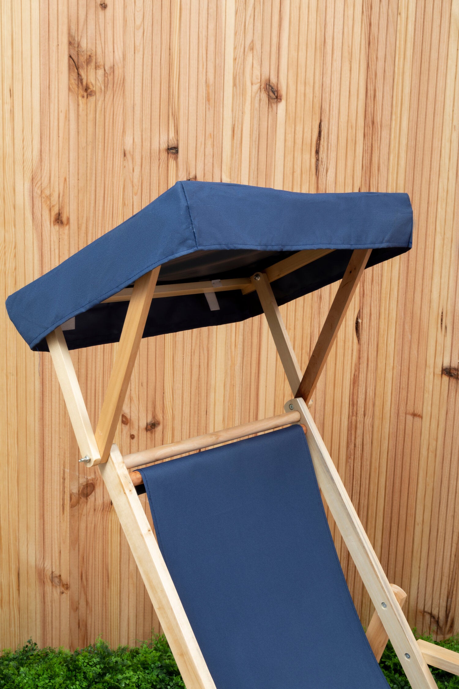 Hampton Blue Wooden Lounger - The Orchard Home and Gifts