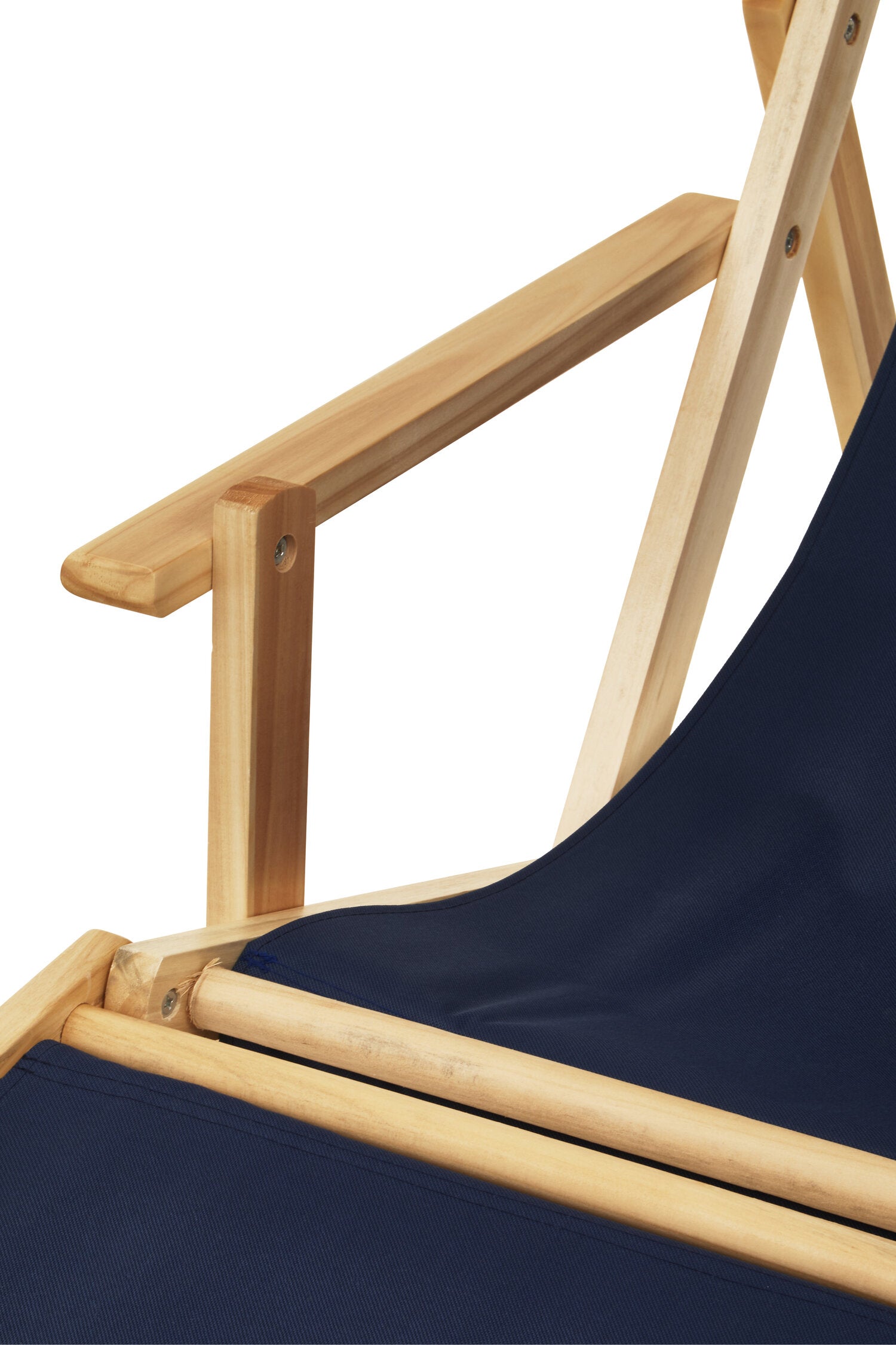 Hampton Blue Wooden Lounger - The Orchard Home and Gifts